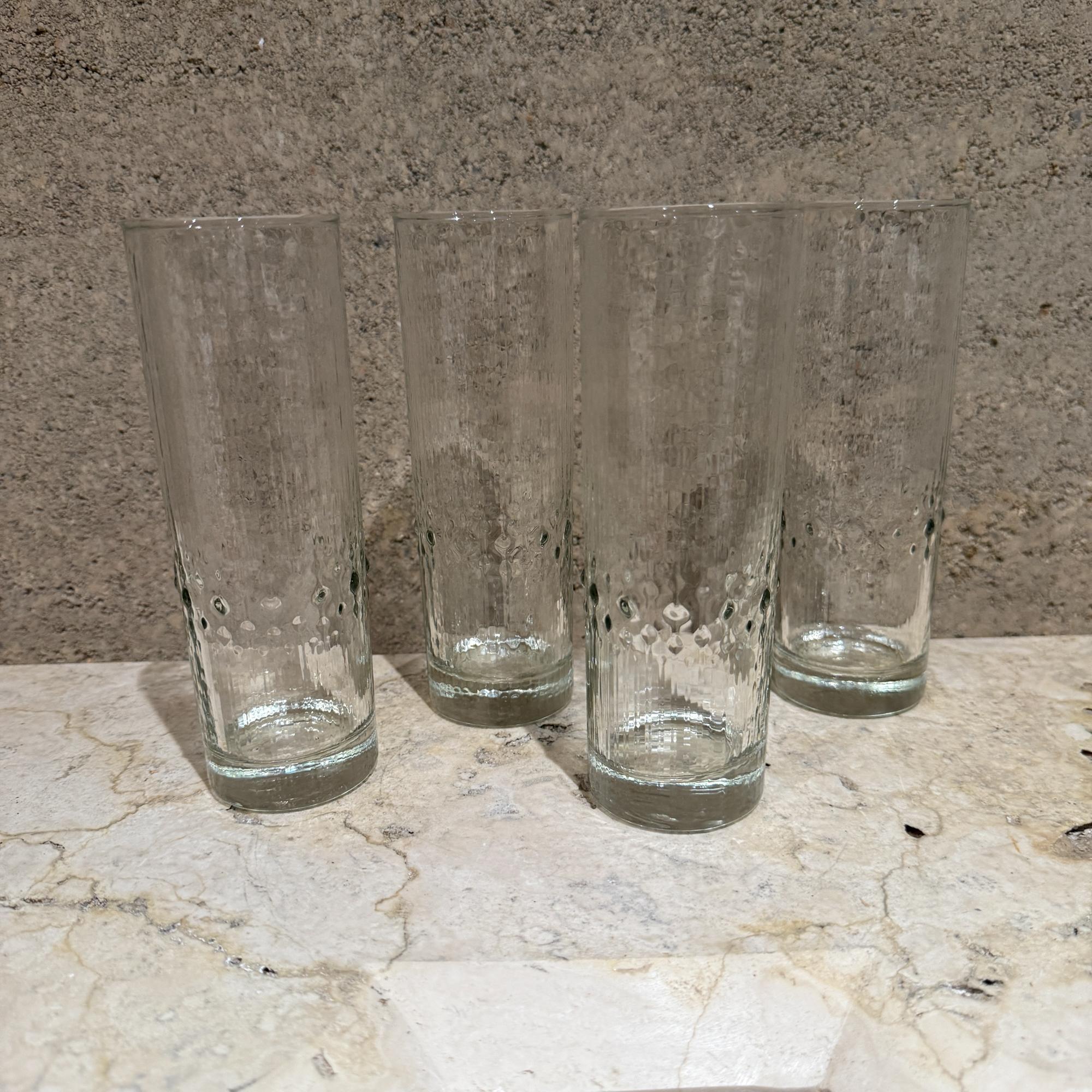 1960er Tapio Wirkkala Satz von 4 Iittala Highball Bechergläsern Finnland im Angebot 7