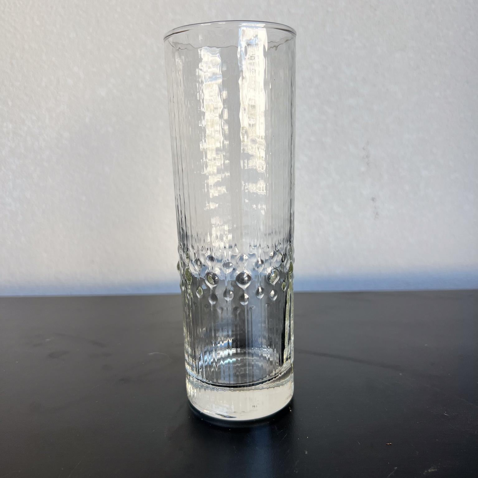 1960 Tapio Wirkkala Juego de 4 vasos Iittala Highball Finlandia mediados del siglo XX en venta