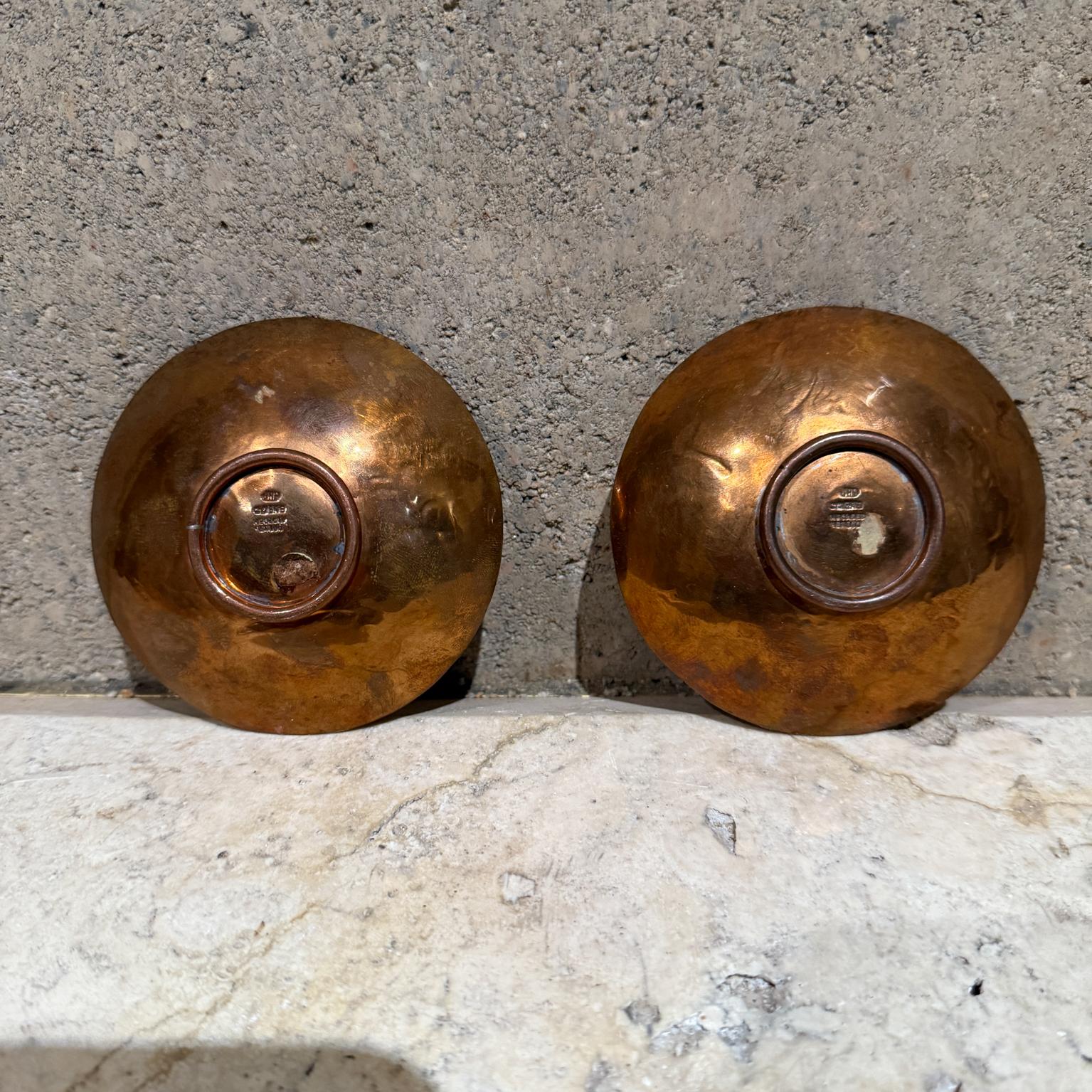 1960er Jahre Taxco Metalle Casados Kupfer & Sterlingsilber Kunstschalen (20. Jahrhundert) im Angebot