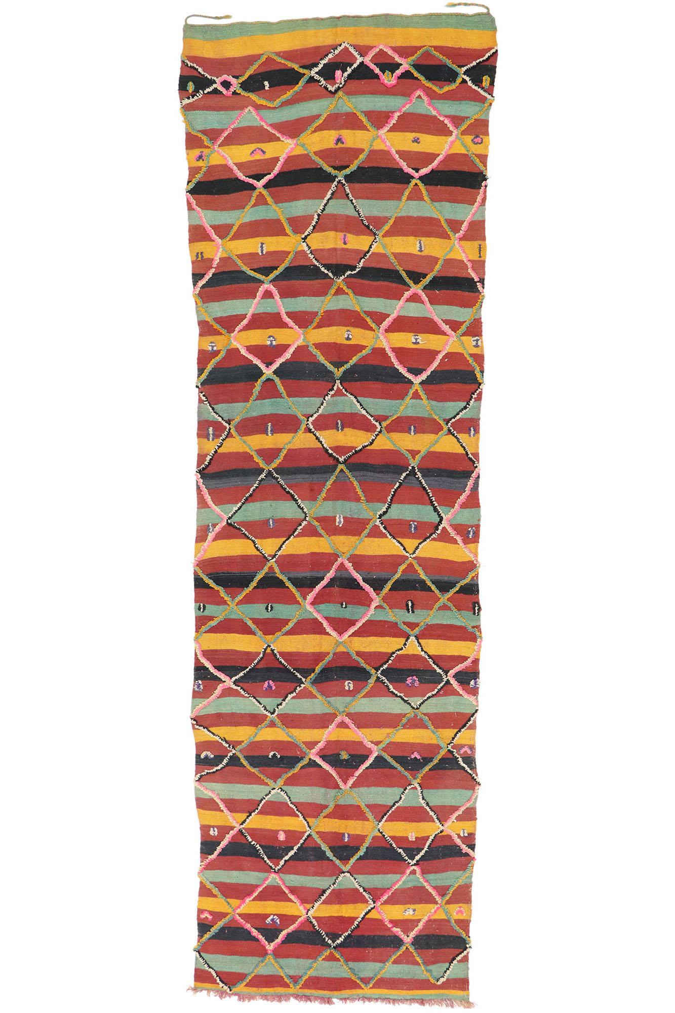 Tappeto Taznakht Moroccan Souf del 1960, l'allure tribale incontra il Boho Chic del sud-ovest in vendita 3