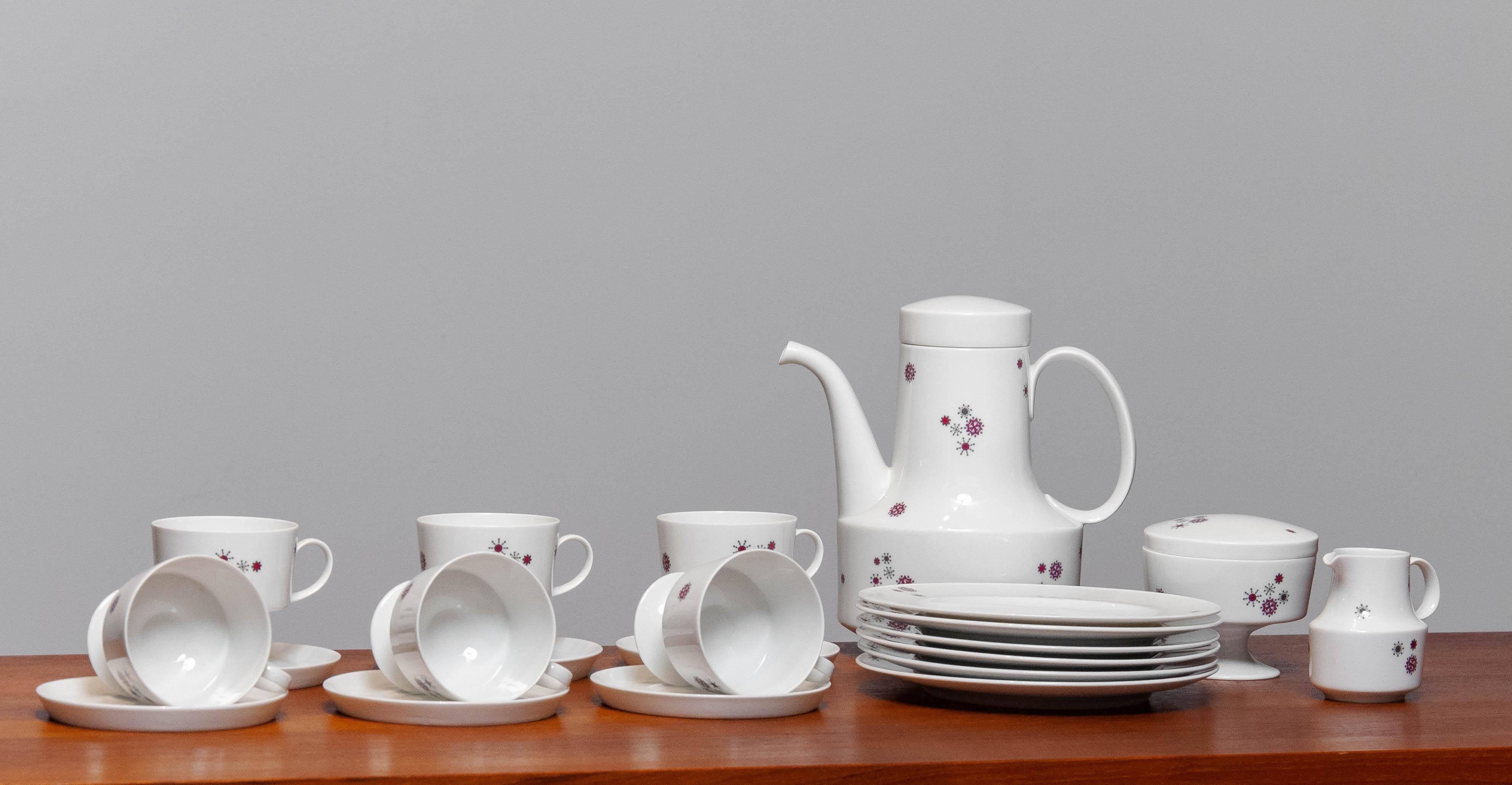 1960's Teeservice für sechs Personen von Tapio Wirkkala und Ute Schröder für Rosenthal (Porzellan) im Angebot