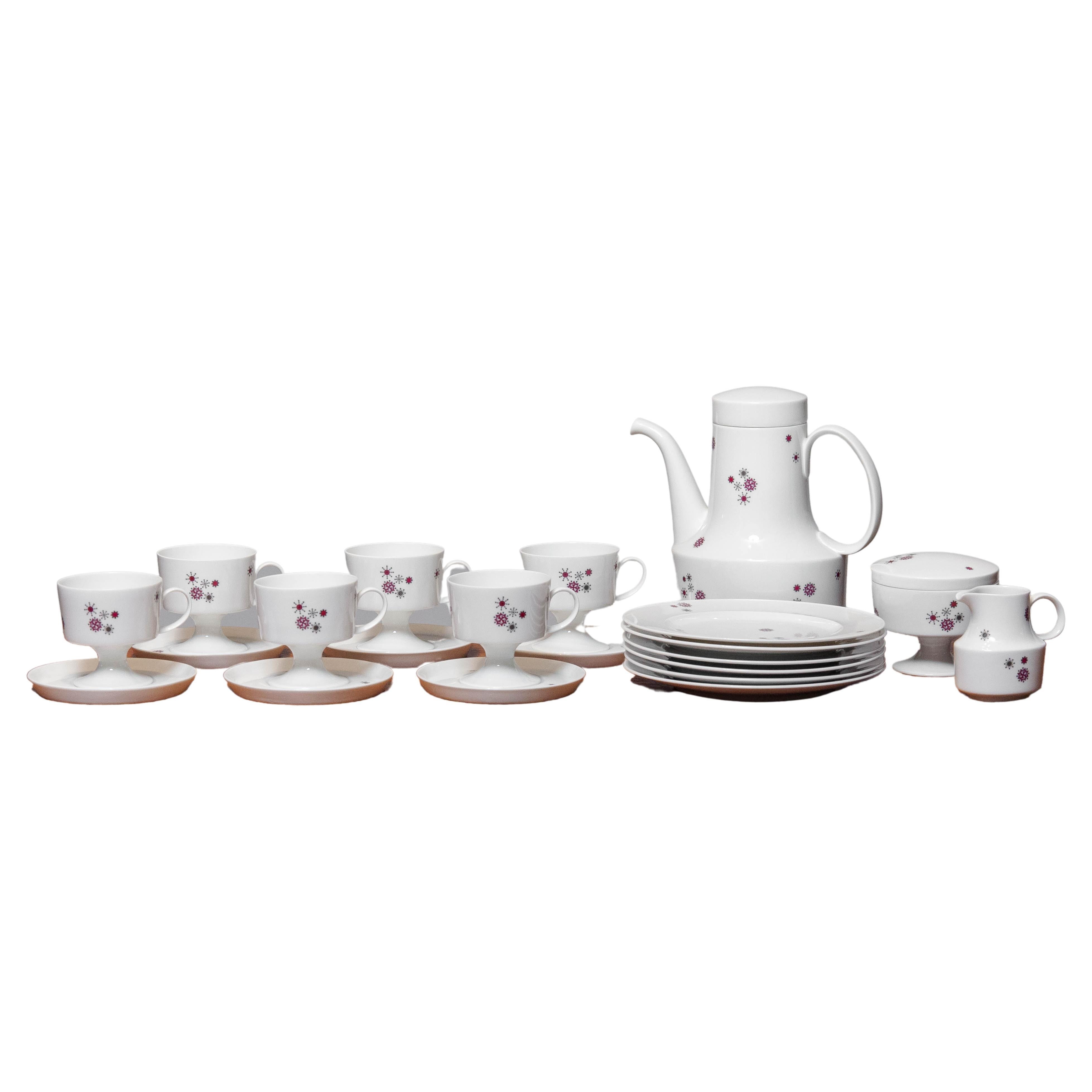 1960's Tea Set For Six Persons by Tapio Wirkkala And Ute Schröder For Rosenthal