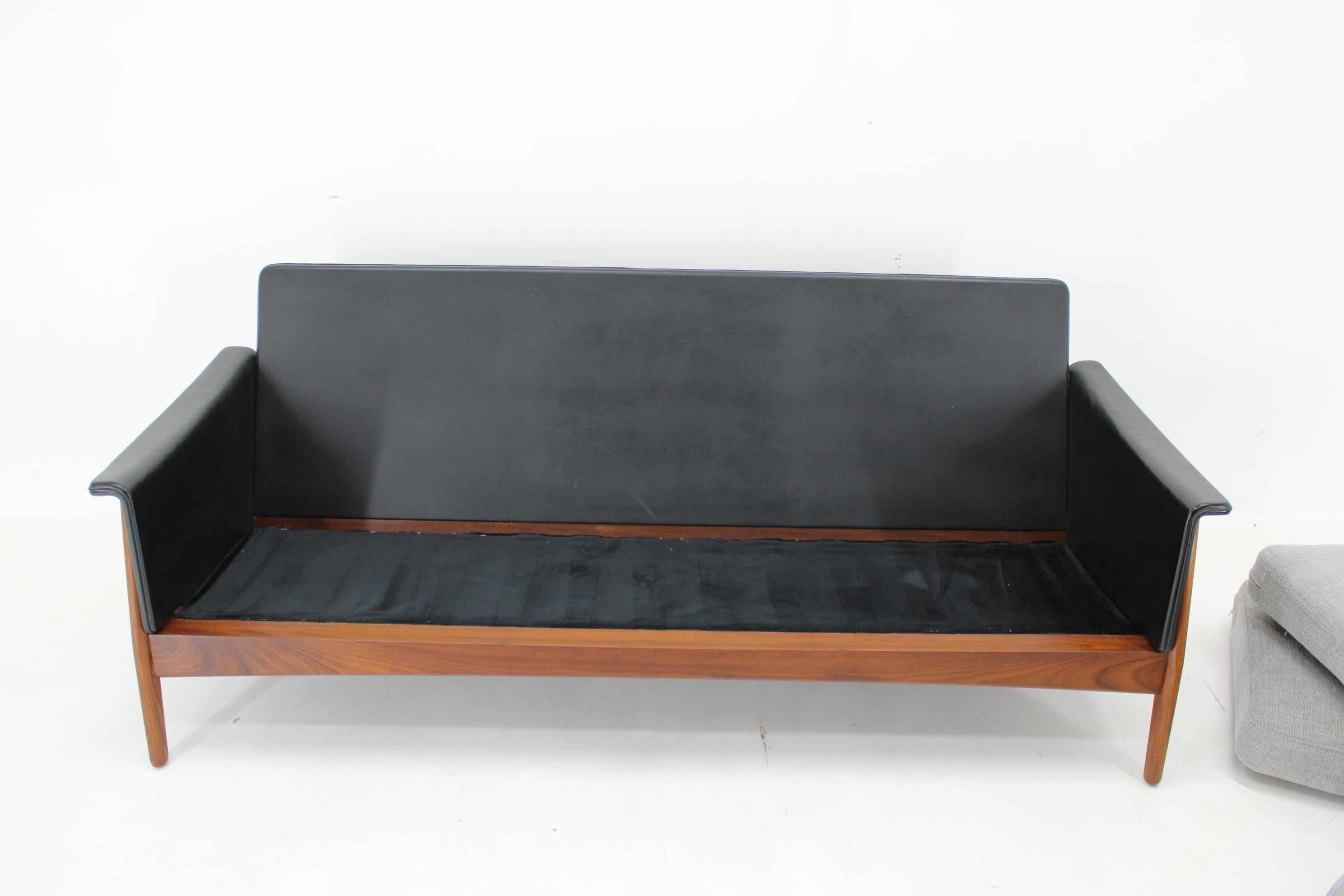 1960s Teak 3-Seater Sofa, Denmark  For Sale 2