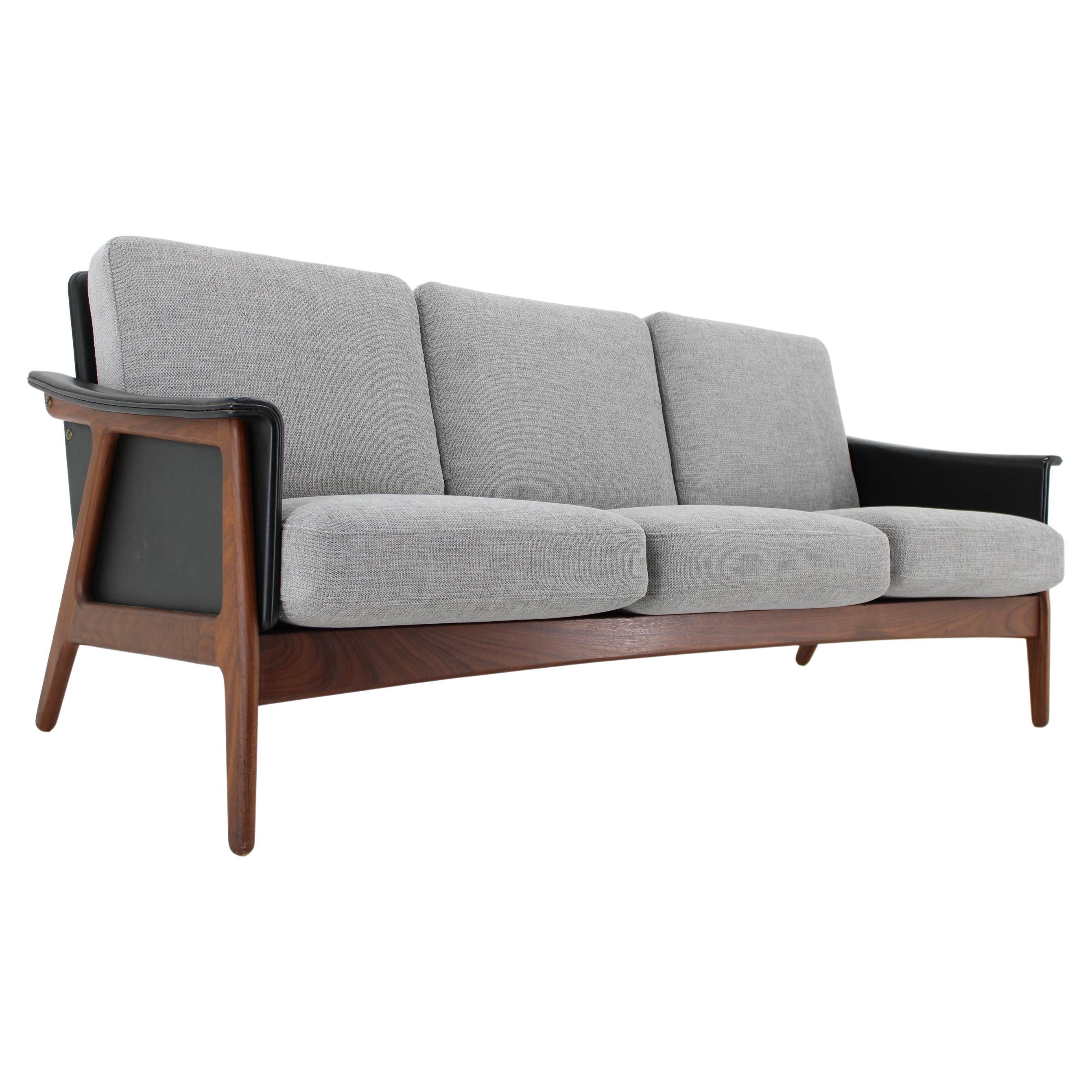 1960s Teak 3-Seater Sofa, Denmark  For Sale