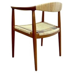 1960s Teak and Cane JH501 Chair by Hans Wegner for Johannes Hansen