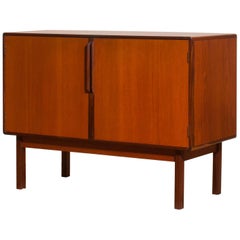 1960s, Teak and Palisander Small Sideboard Cabinet by Asko Finland