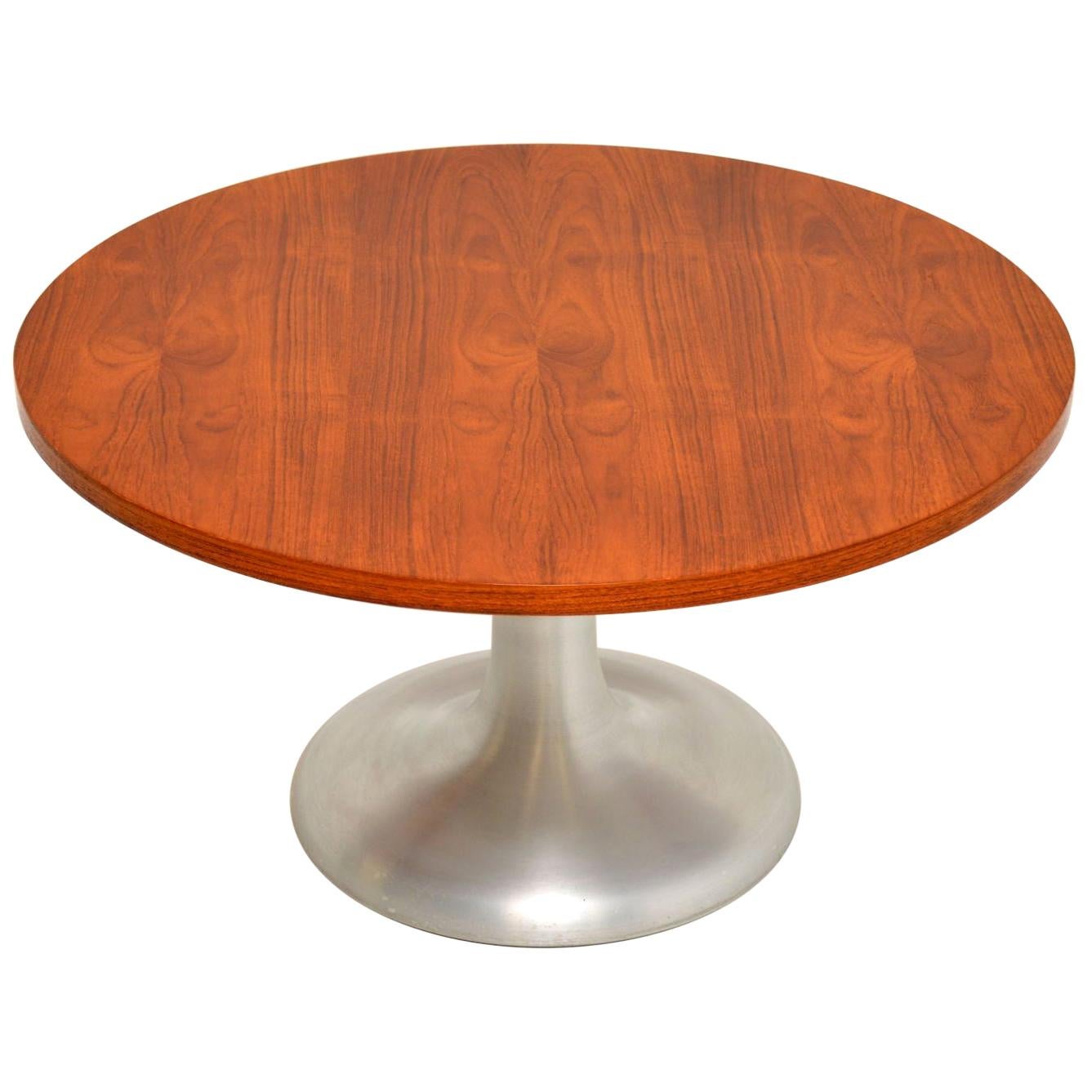 1960s Teak and Steel Vintage Coffee Table