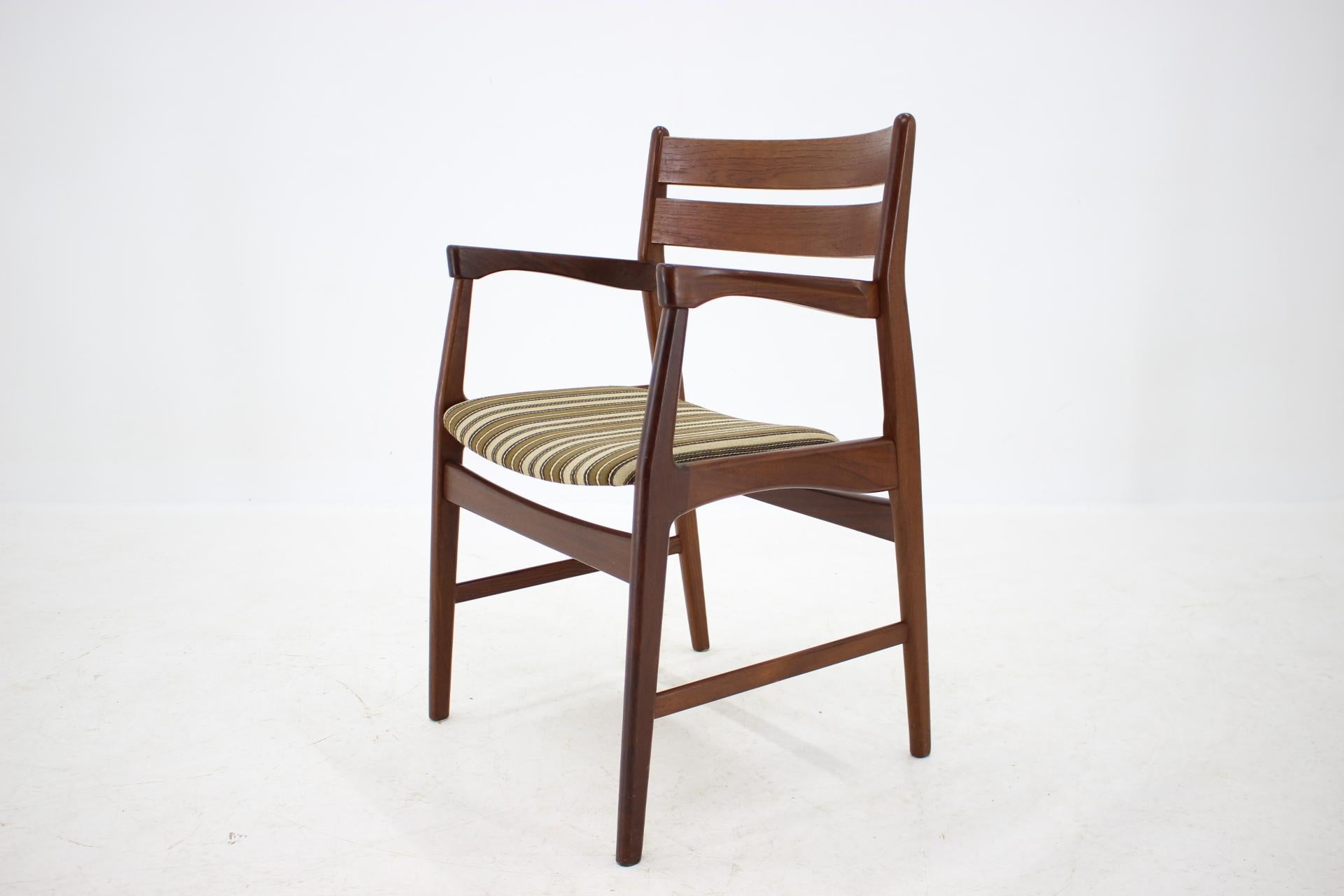 Mid-Century Modern 1960s Teak Armchair, Denmark For Sale