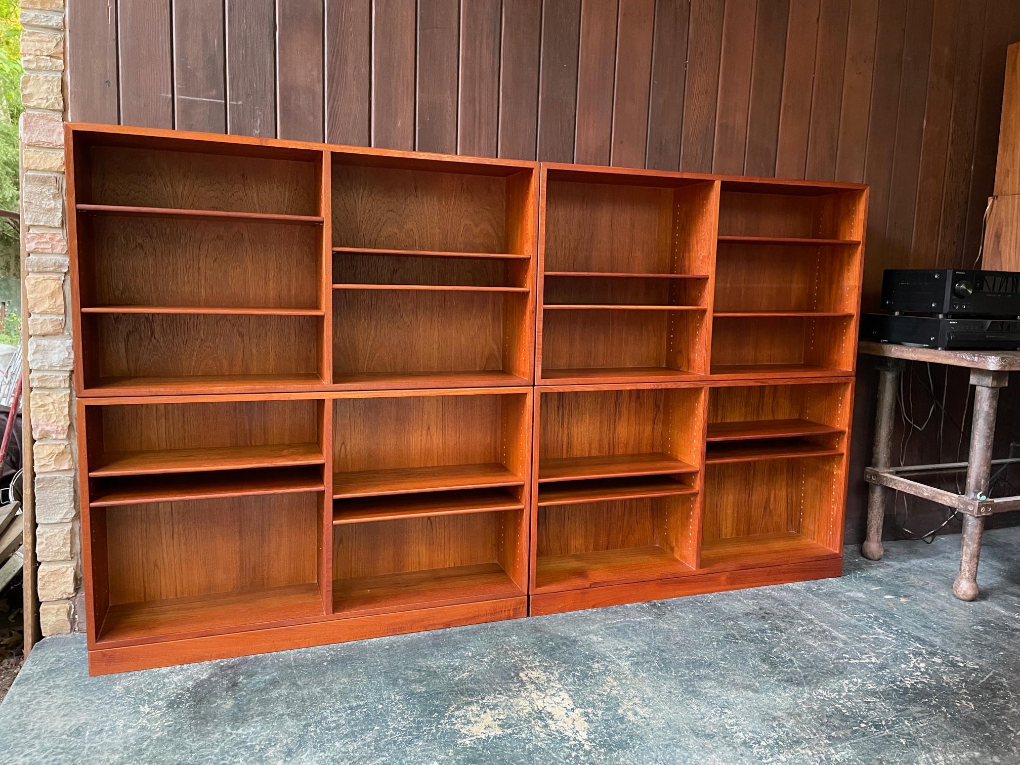 1960 Sistema di librerie in teak Børge Mogensen FDB Mobler danese Mid Century Mobler In condizioni buone in vendita a Hyattsville, MD