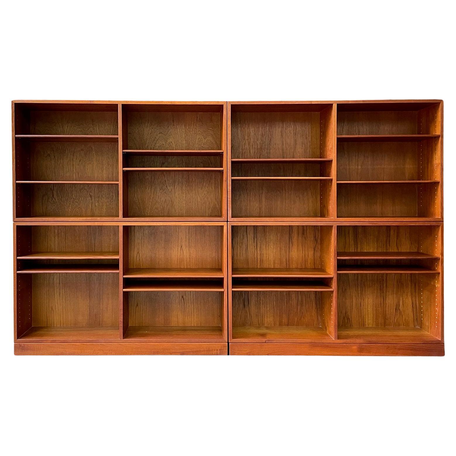 1960er Jahre Teakholz Bücherregal System Børge Mogensen FDB Mobler Dänisch Mid-Century Modern