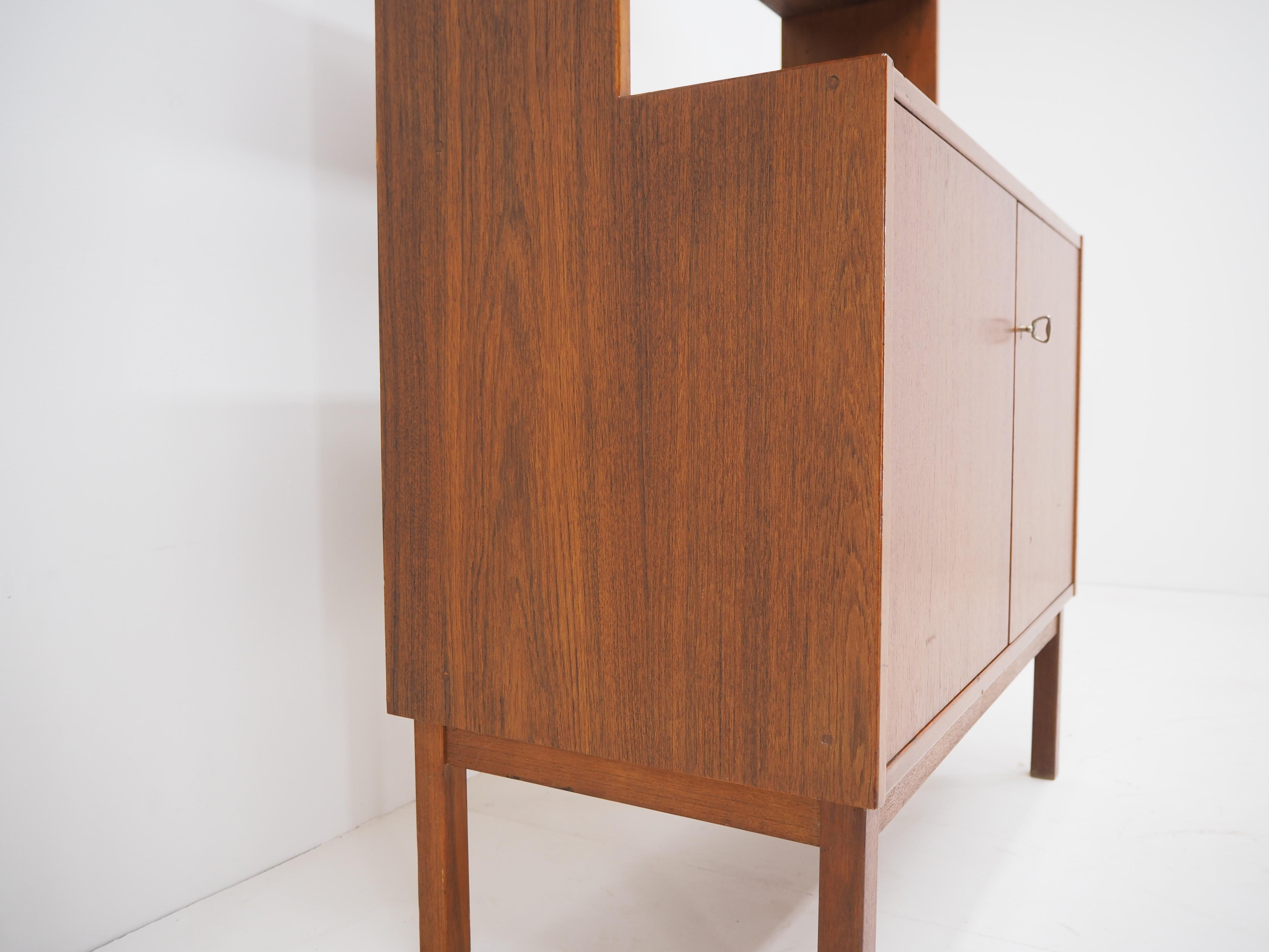 Mid-Century Modern 1960s Teak Bookcase Cabinet, Denmark