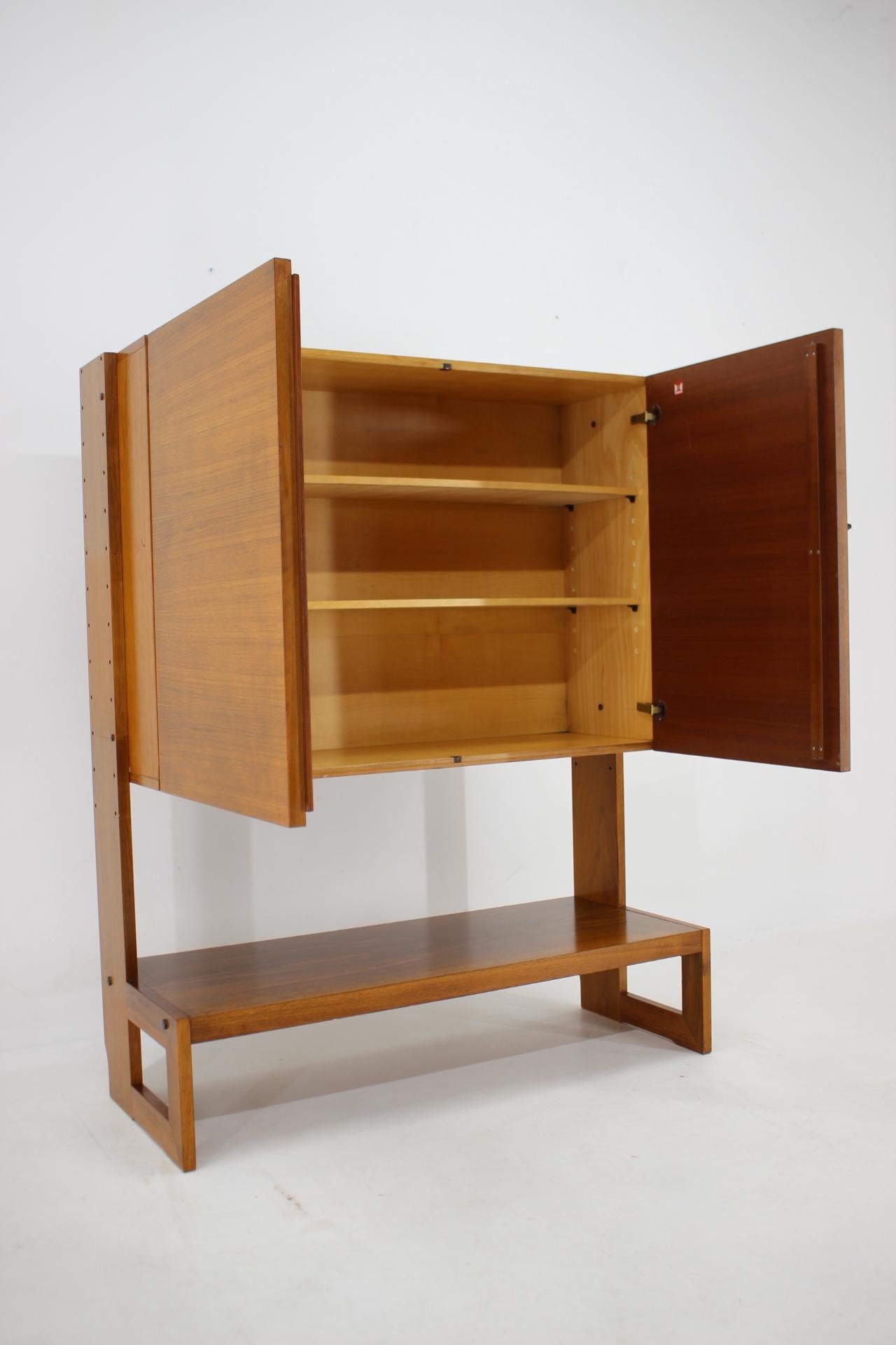 1960s Teak Cabinet / Highboard by SEM, Switzerland For Sale 4