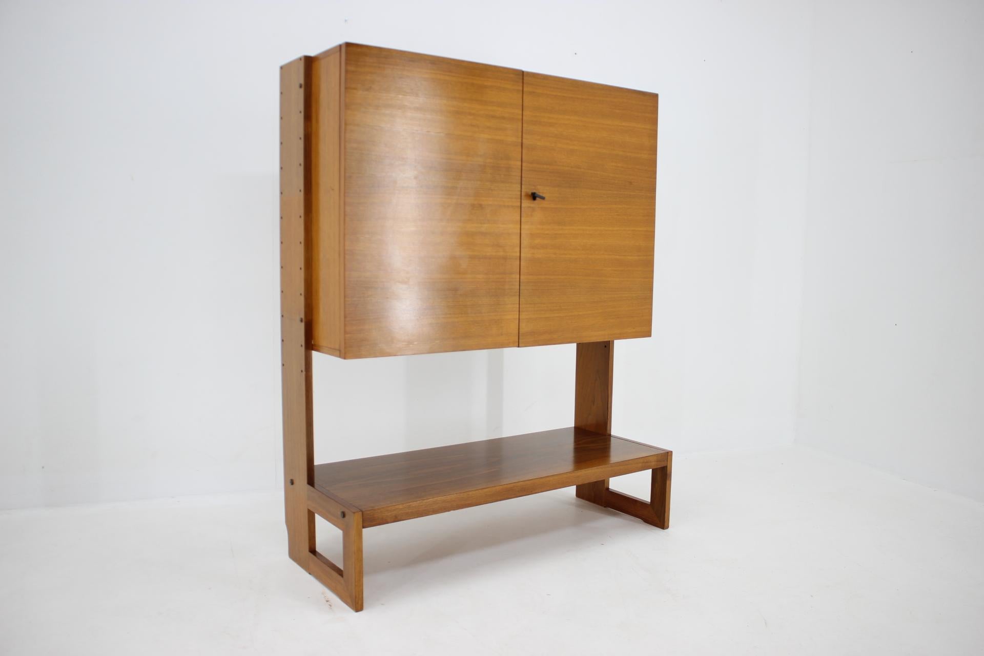 Swiss 1960s Teak Cabinet / Highboard by SEM, Switzerland For Sale