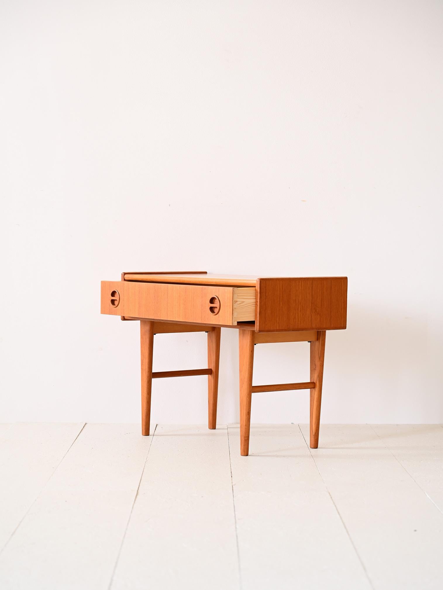 1960s teak cabinet with drawer In Good Condition For Sale In Brescia, IT