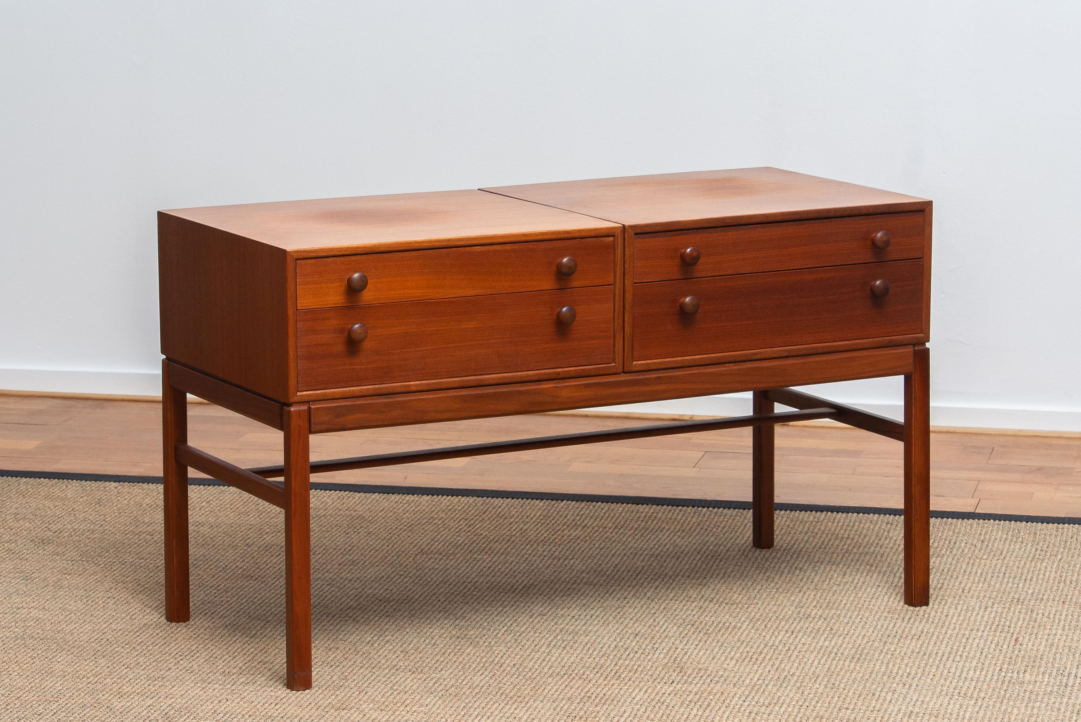 1960s, Teak 'Casino' Side Table Sideboard by Engström & Myrstrand, Tingström 3