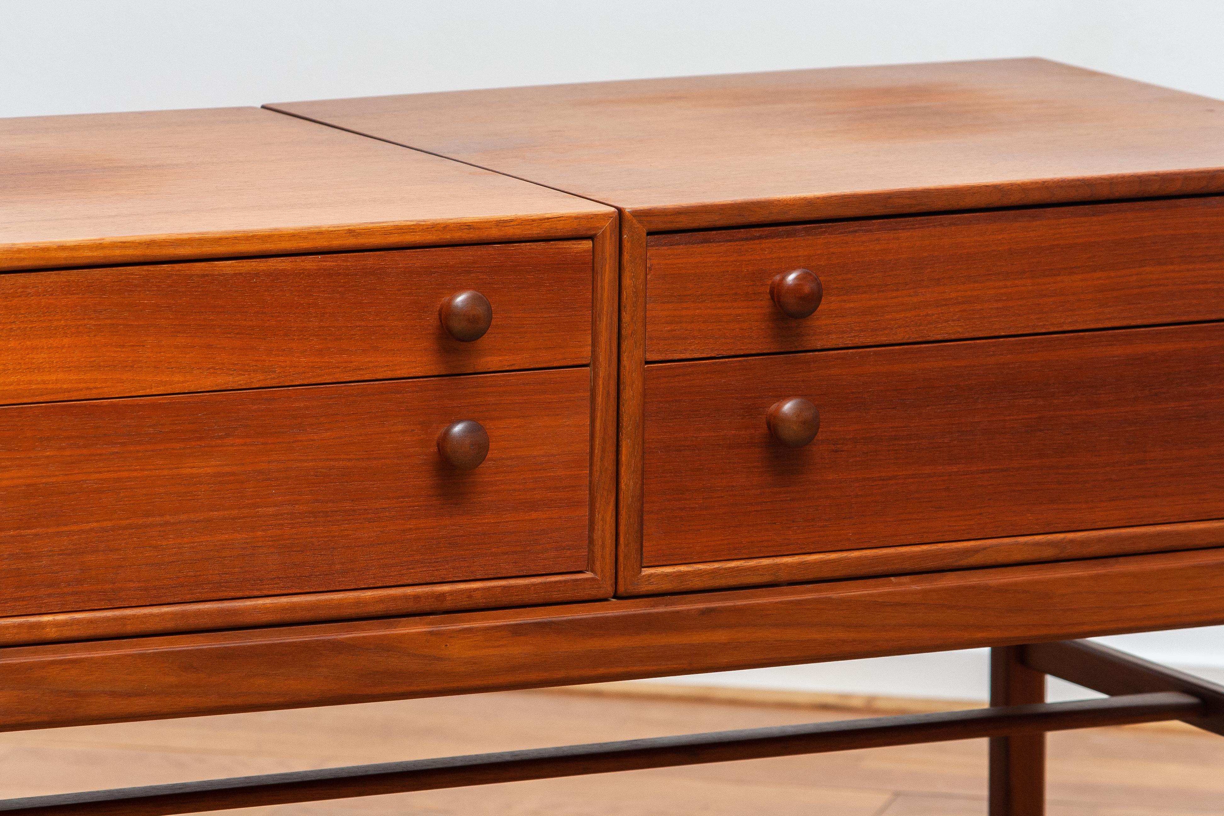 1960s, Teak 'Casino' Side Table Sideboard by Engström & Myrstrand, Tingström 4