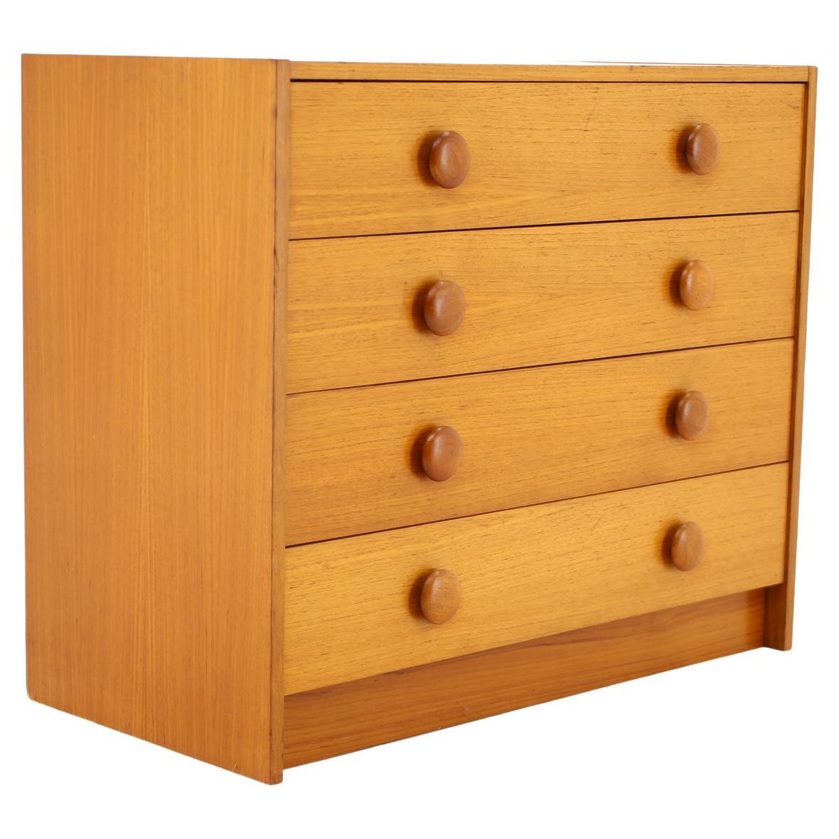 1960s Teak Chest of Drawers, Denmark