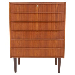 Vintage 1960s Teak Chest of Drawers, Denmark