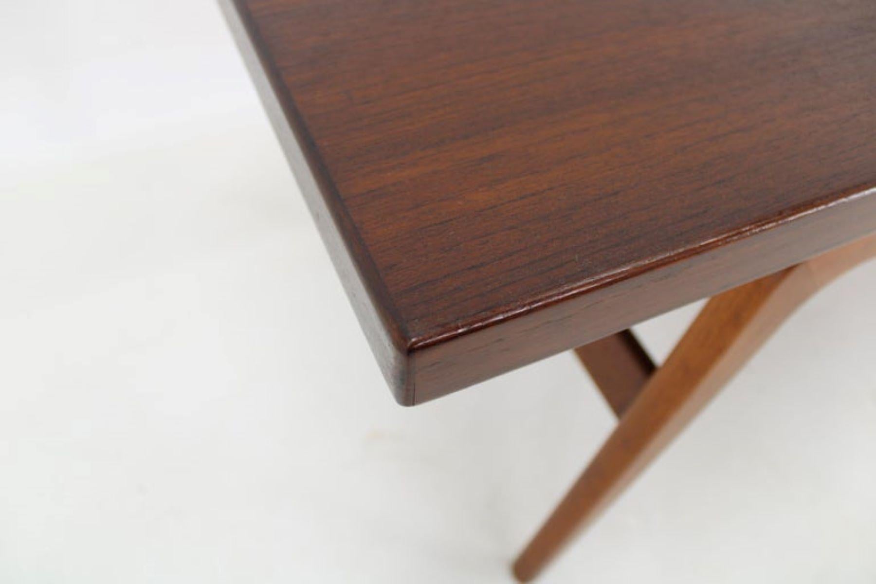 Mid-Century Modern 1960s Teak Coffee Table by Clausen and Son for Silkeborg, Denmark