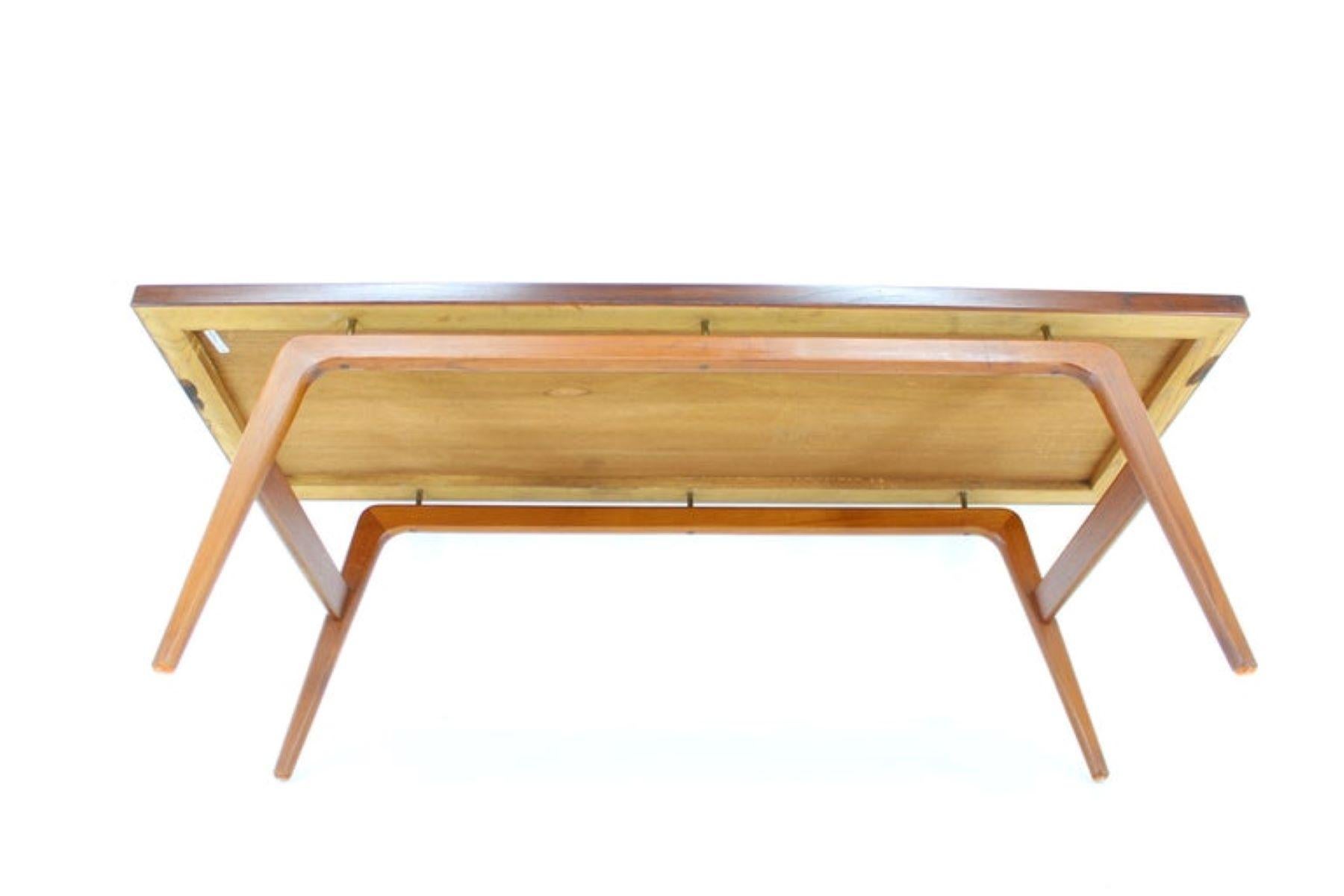 1960s Teak Coffee Table by Clausen and Son for Silkeborg, Denmark In Good Condition In Praha, CZ