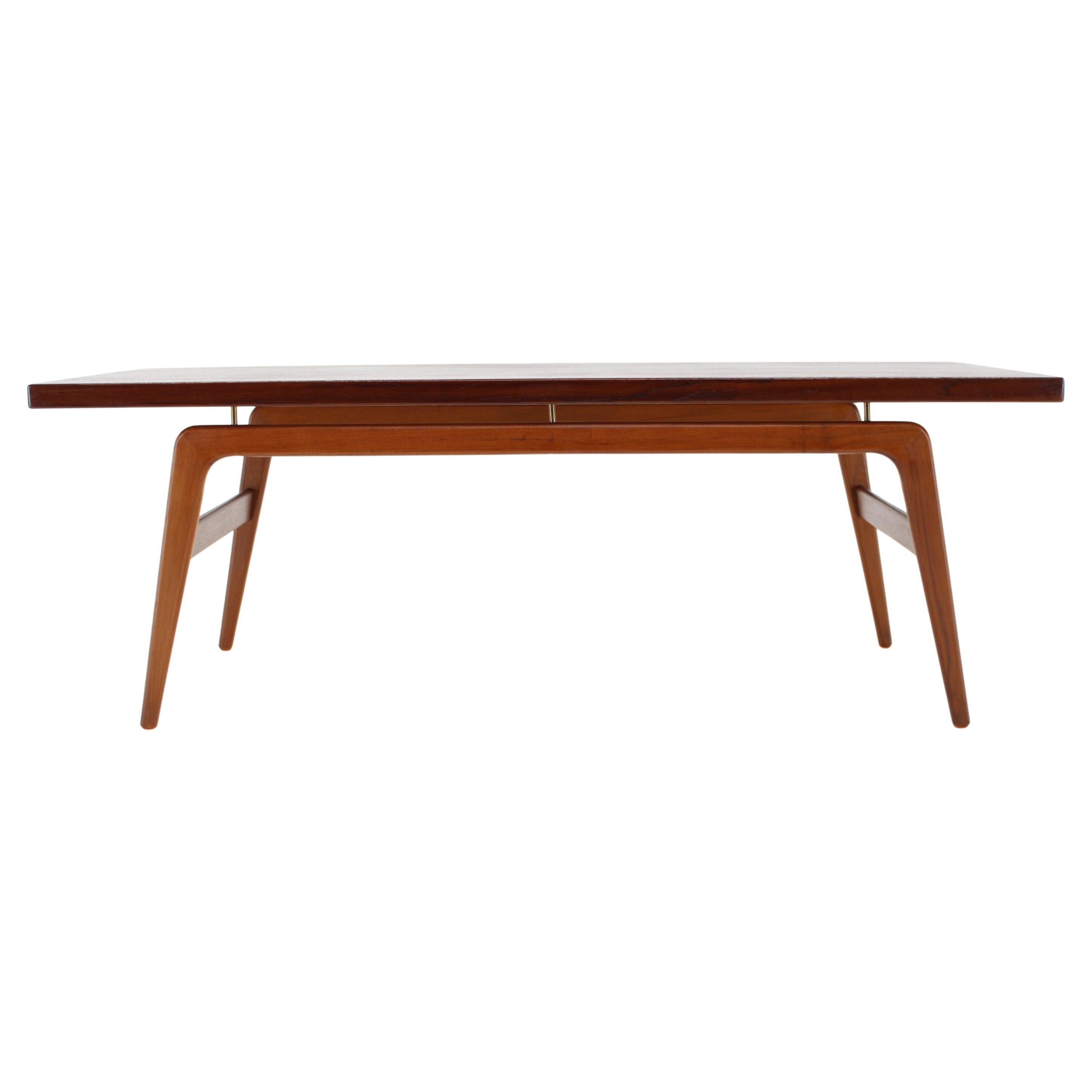 1960s Teak Coffee Table by Clausen and Son for Silkeborg, Denmark  For Sale