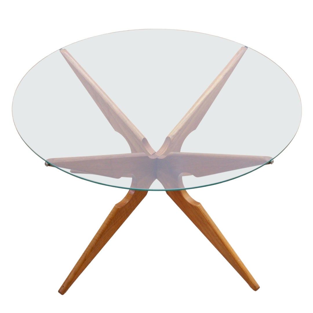 Table basse en teck des années 1960 par Vladimir Kagan pour AM Mobler