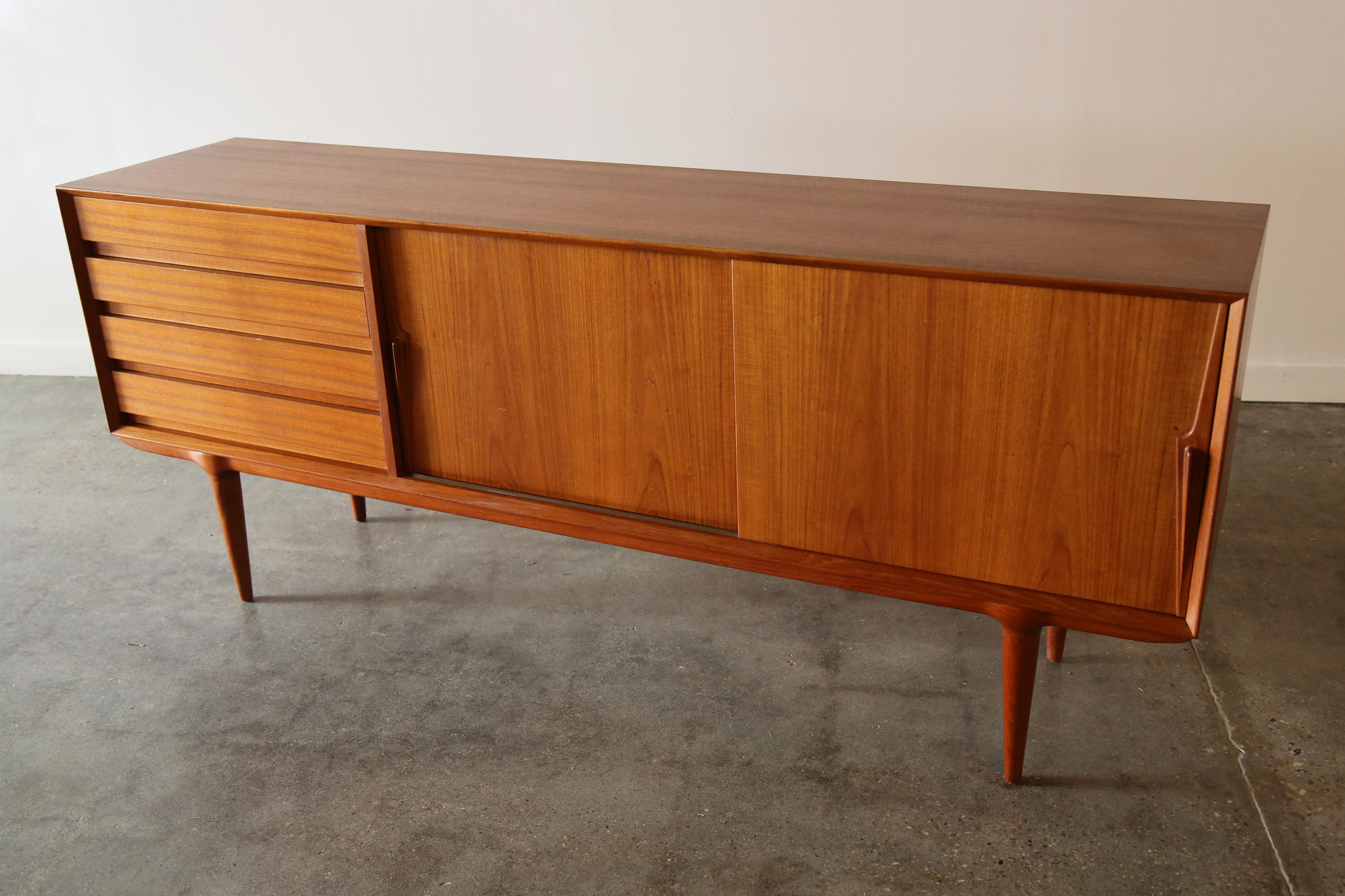 1960s Teak Credenza Designed by Gunni Omann Model 18 Danish Modern 5