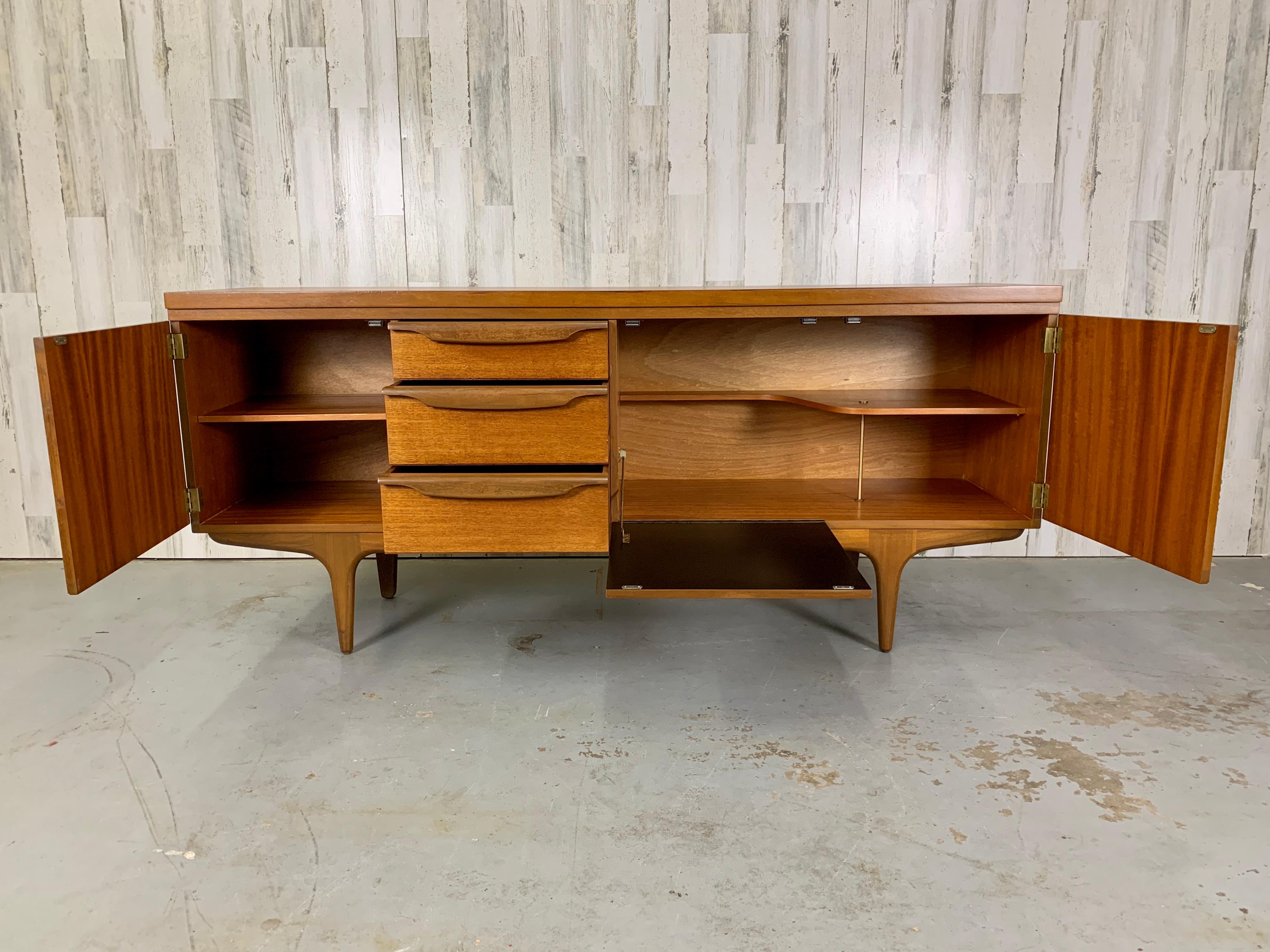 Oak 1960's Teak Credenza