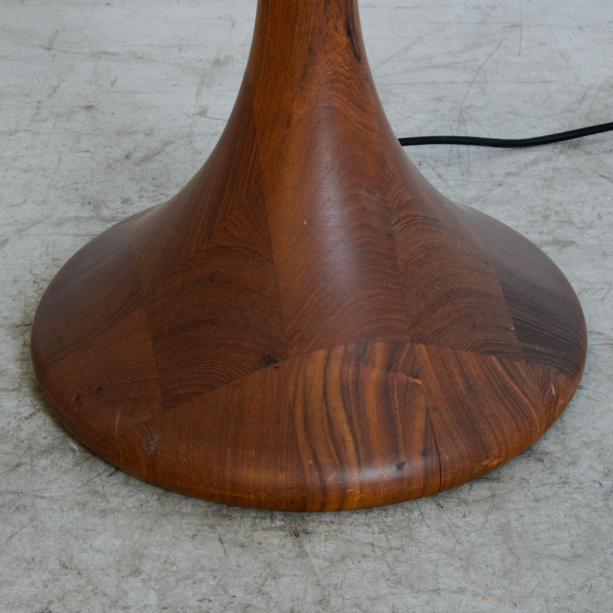 Oiled 1960s Teak Danish Floor Lamp