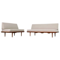 1960s Teak Daybed Sofa Set Peter Hvidt Minerva Danish Modern Design