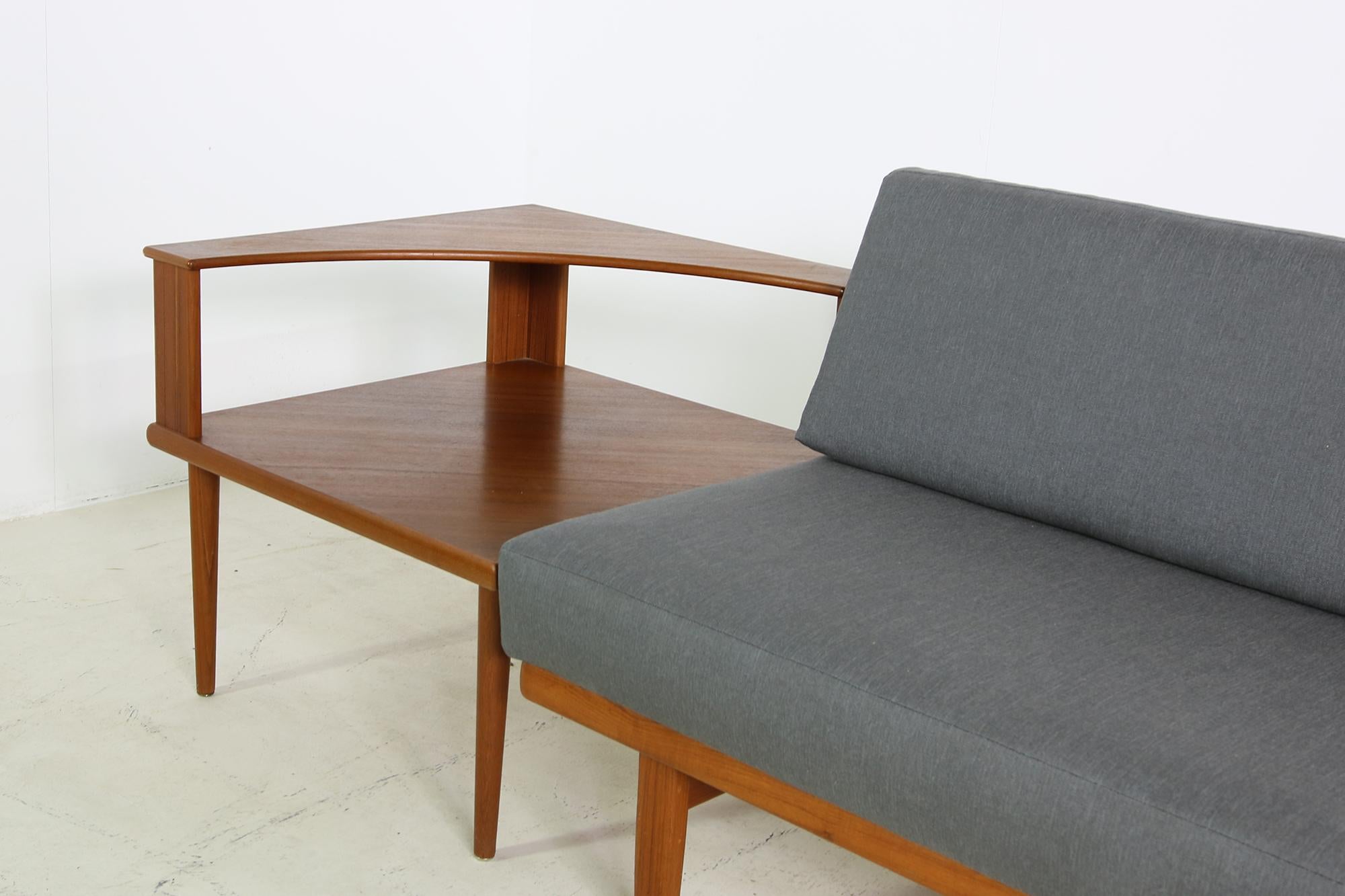 1960s Teak Daybed Sofa Set with Side Table Svensson & Sandstrom Danish Modern 1