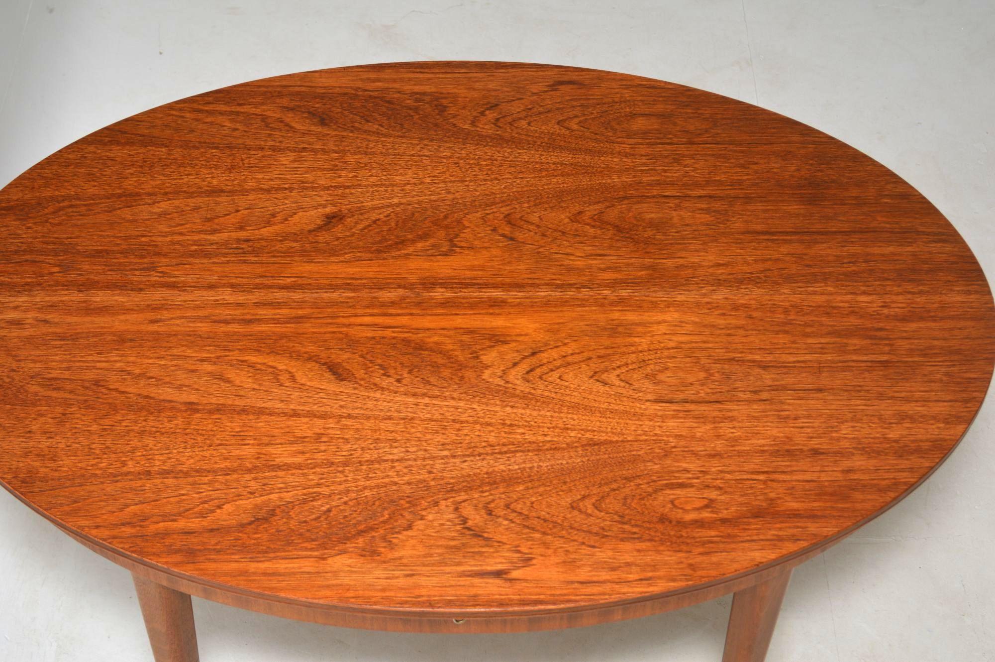 Fabric 1960's Teak Dining Table and 6 Chairs by Greaves & Thomas