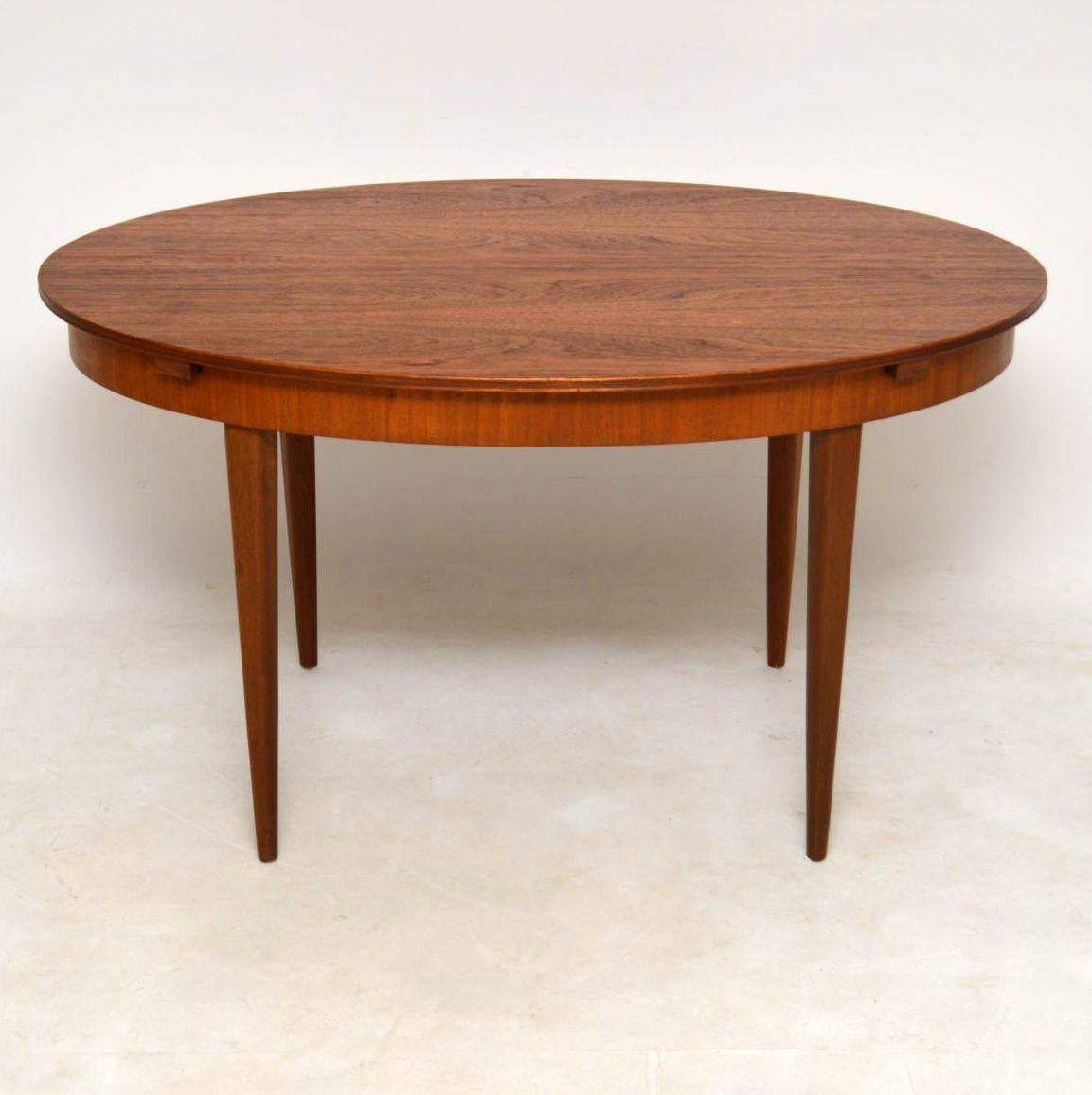 Mid-Century Modern 1960's Teak Dining Table and 6 Chairs by Greaves & Thomas