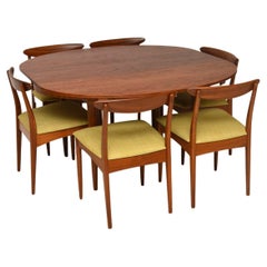 Vintage 1960's Teak Dining Table and 6 Chairs by Greaves & Thomas