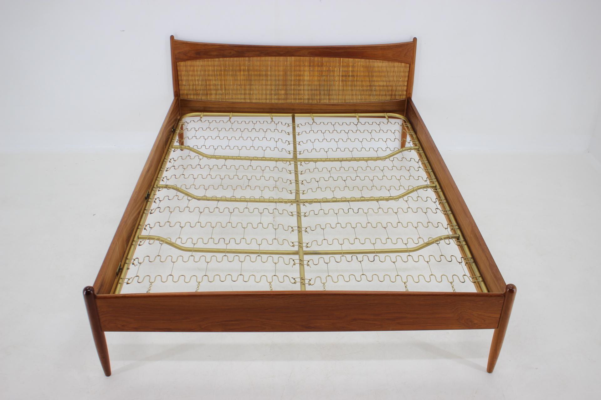 Danish 1960s Teak Double Bed, Denmark
