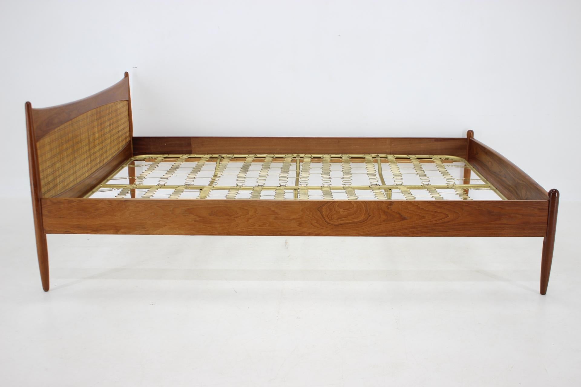 1960s Teak Double Bed, Denmark In Good Condition In Praha, CZ