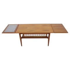 Retro 1960s Teak Extendable Coffee Table, Denmark 