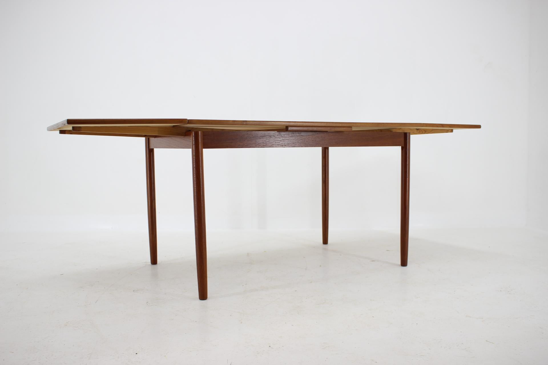 1960s Teak Extendable Dining Table, Denmark 4