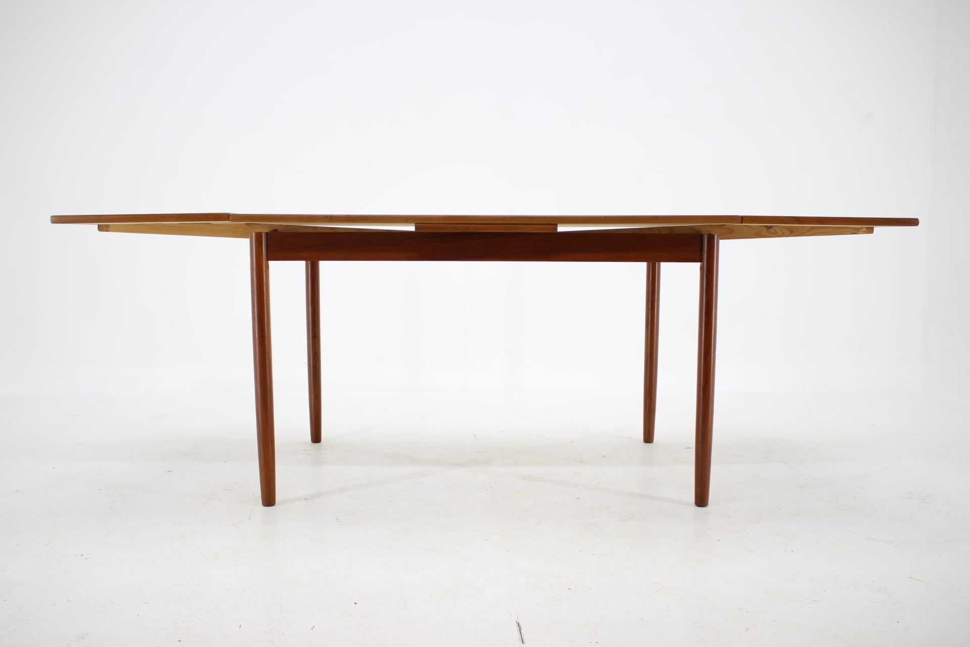 1960s Teak Extendable Dining Table, Denmark 5