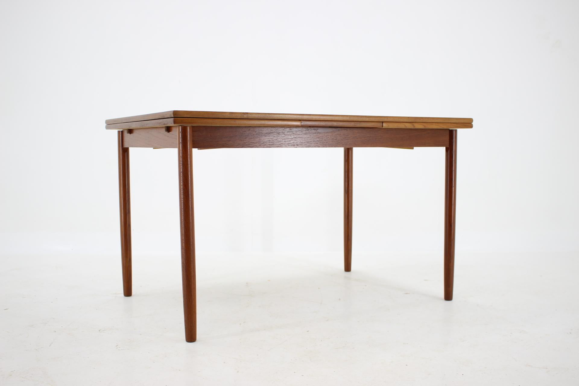 1960s Teak Extendable Dining Table, Denmark 1