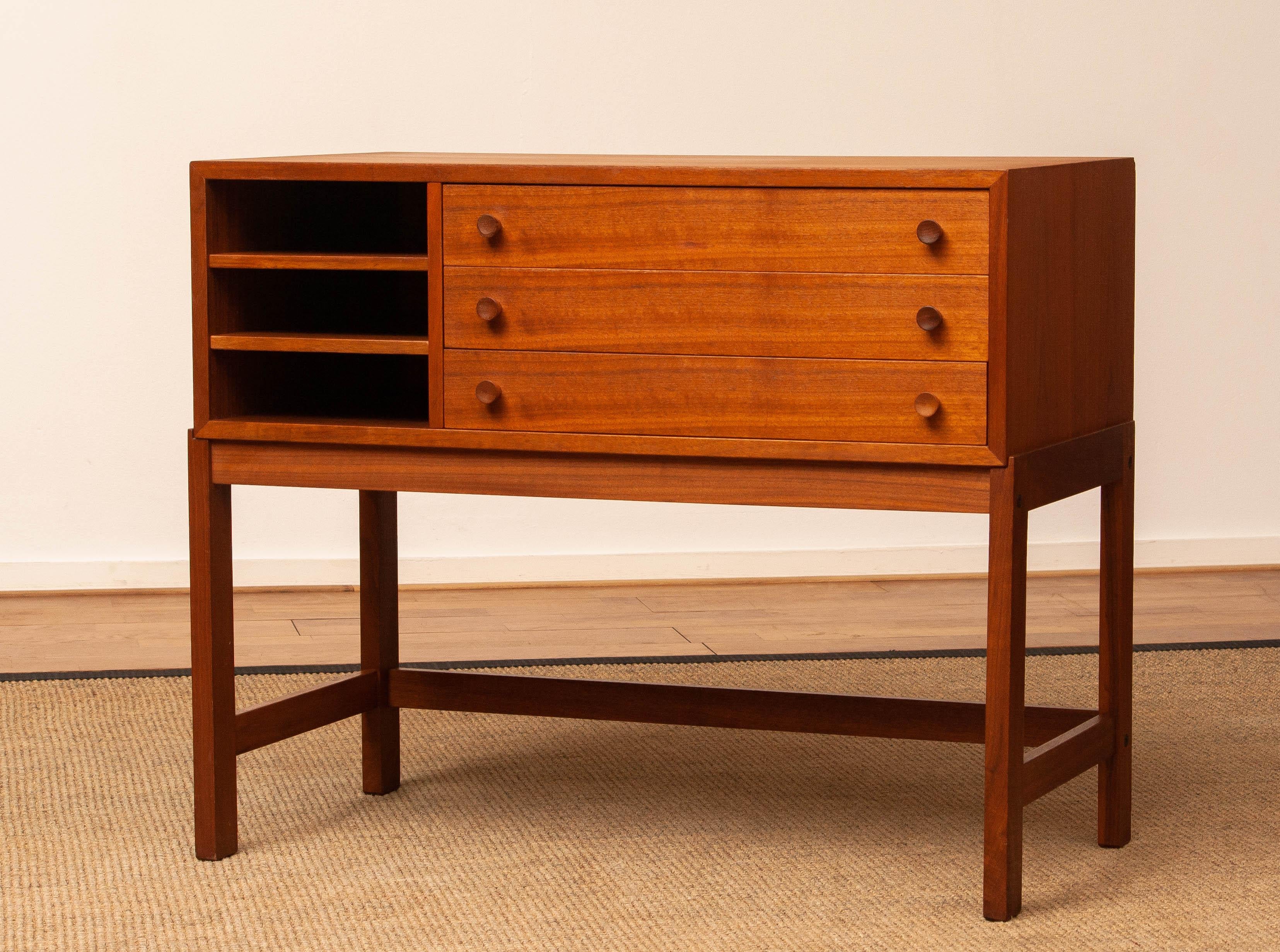 Danish 1960's Teak 'Free Standing' Small Sideboard / Small Credensaz from Denmark For Sale