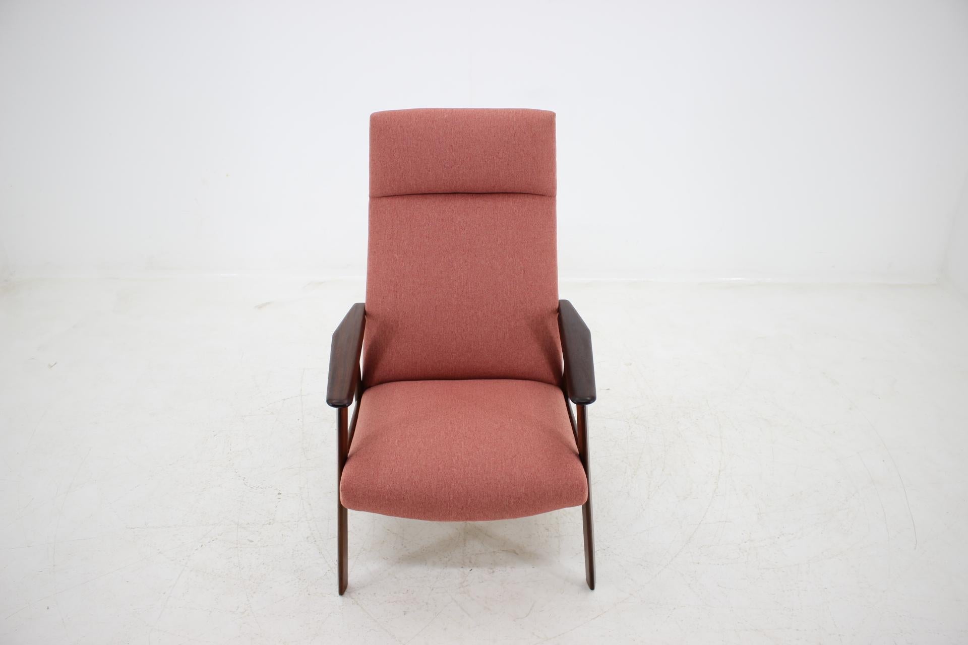 Mid-20th Century 1960s Teak High Back Chair, Denmark