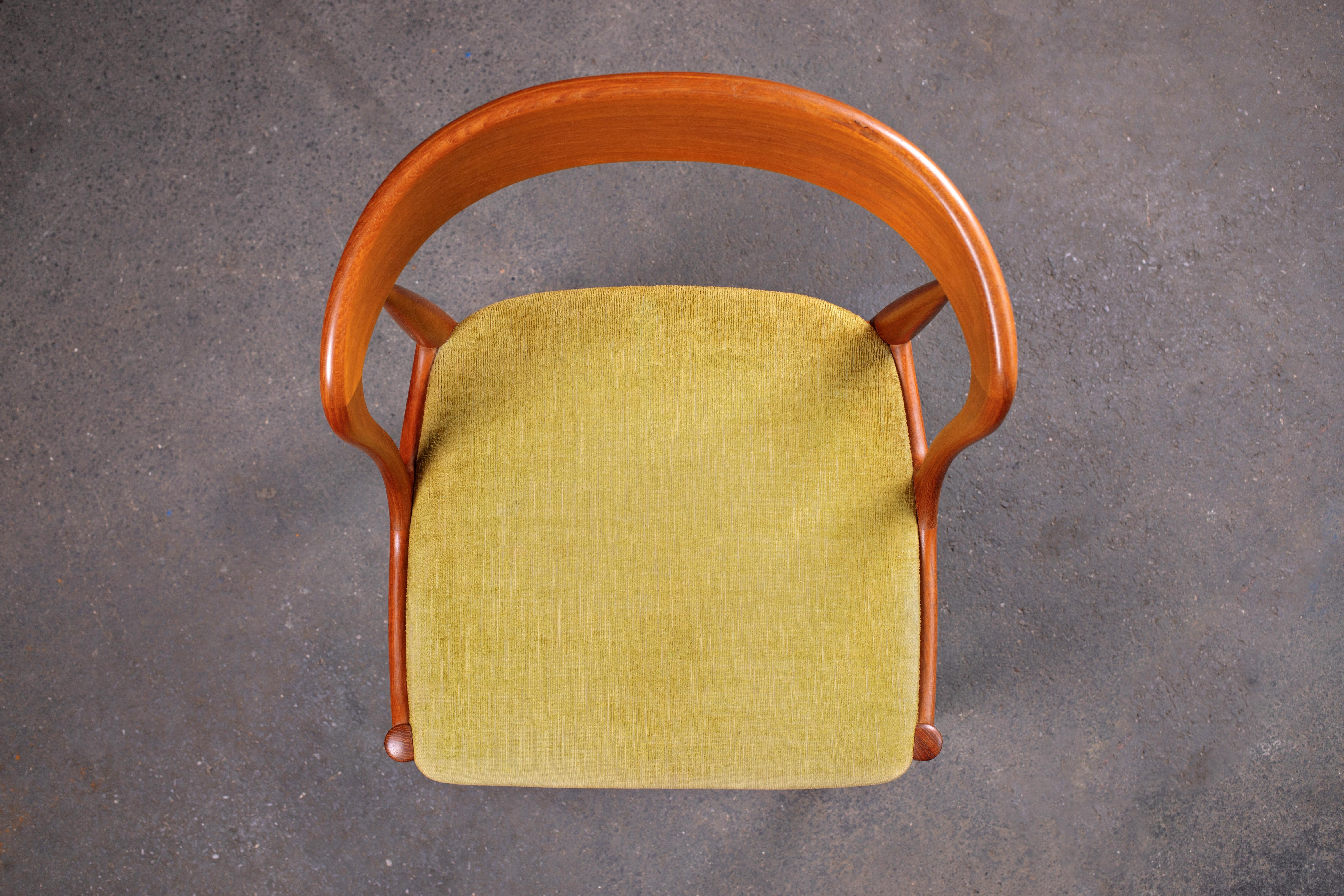 1960s Teak Johannes Andersen Dining Chairs for Uldum Denmark, Set of 6 4
