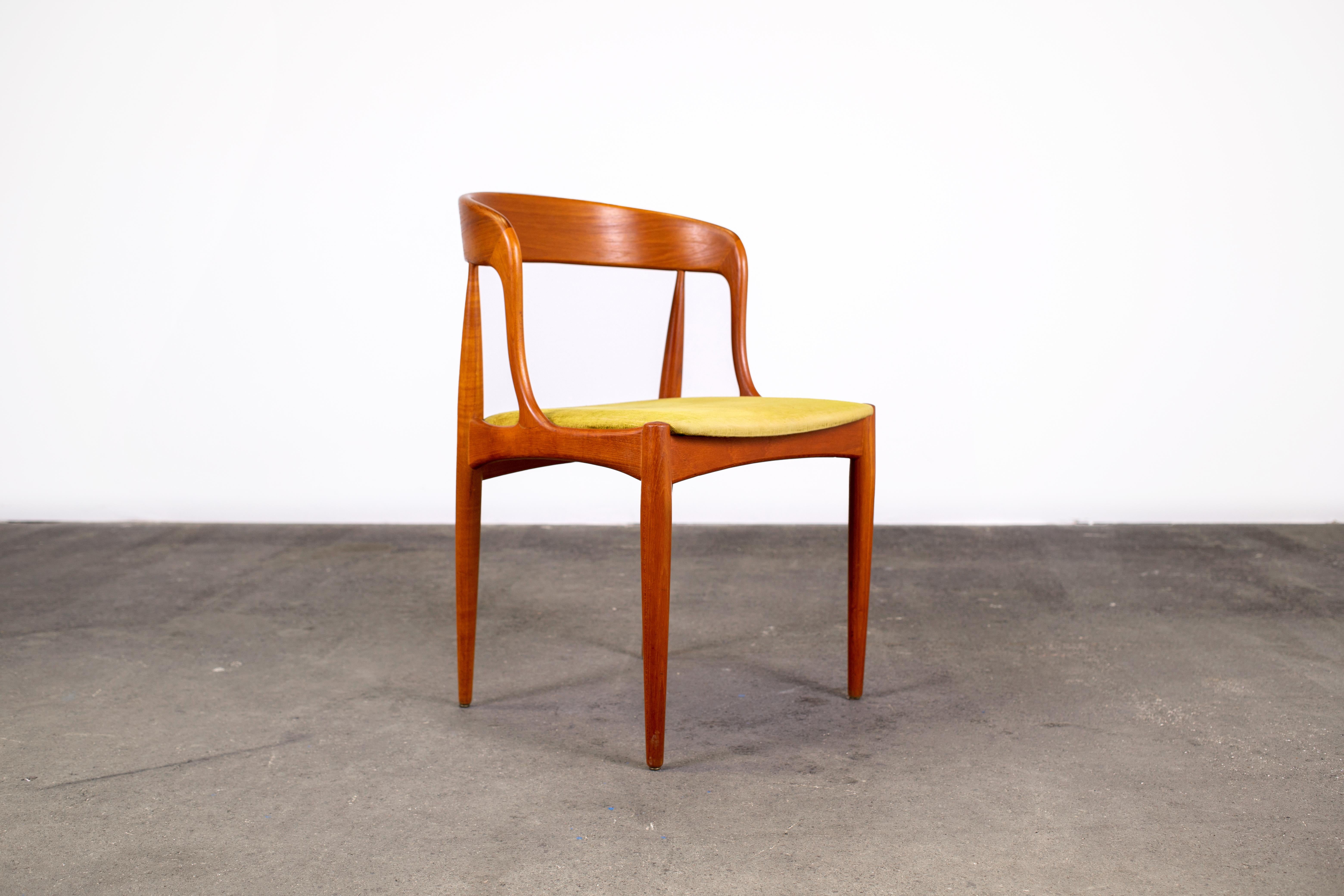 Mid-20th Century 1960s Teak Johannes Andersen Dining Chairs for Uldum Denmark, Set of 6 For Sale