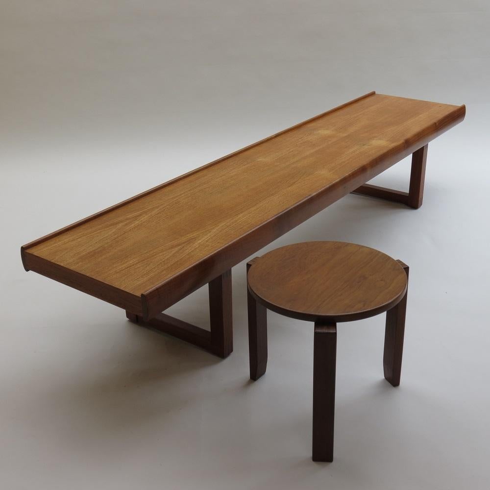 Machine-Made 1960s Teak Long Coffee Table / Bench by Dalescraft UK 