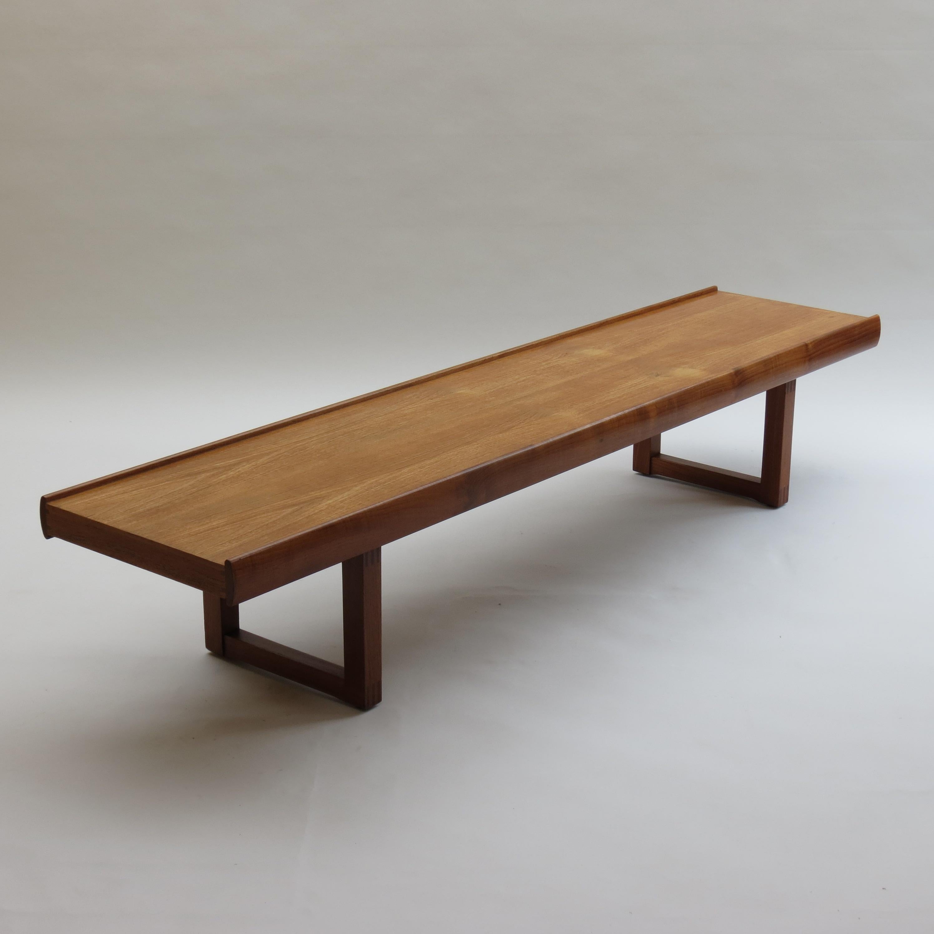 20th Century 1960s Teak Long Coffee Table / Bench by Dalescraft UK 