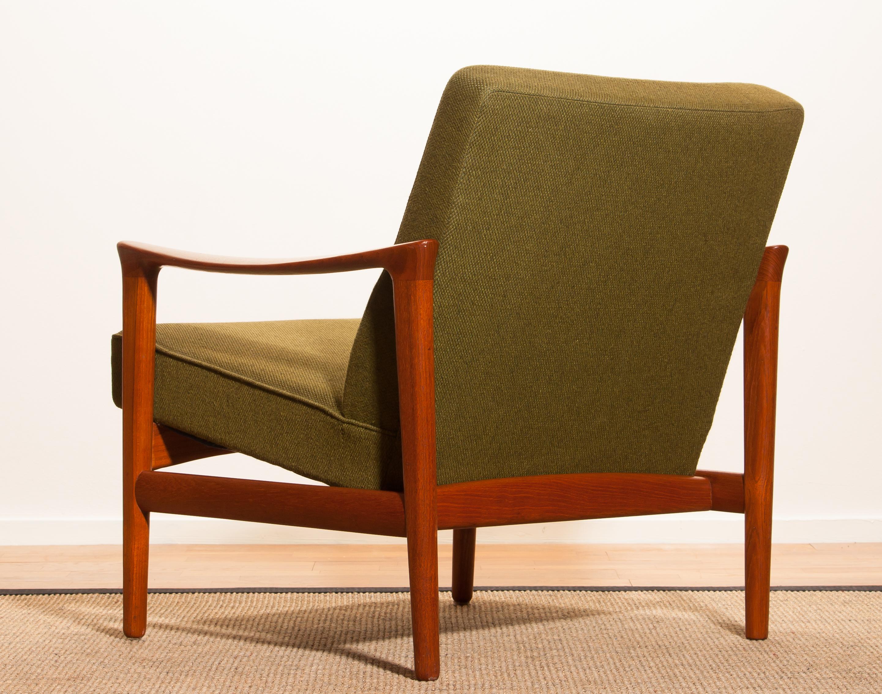 1960s, Teak Lounge Chair by Erik Wørts for Bröderna Andersson In Excellent Condition In Silvolde, Gelderland