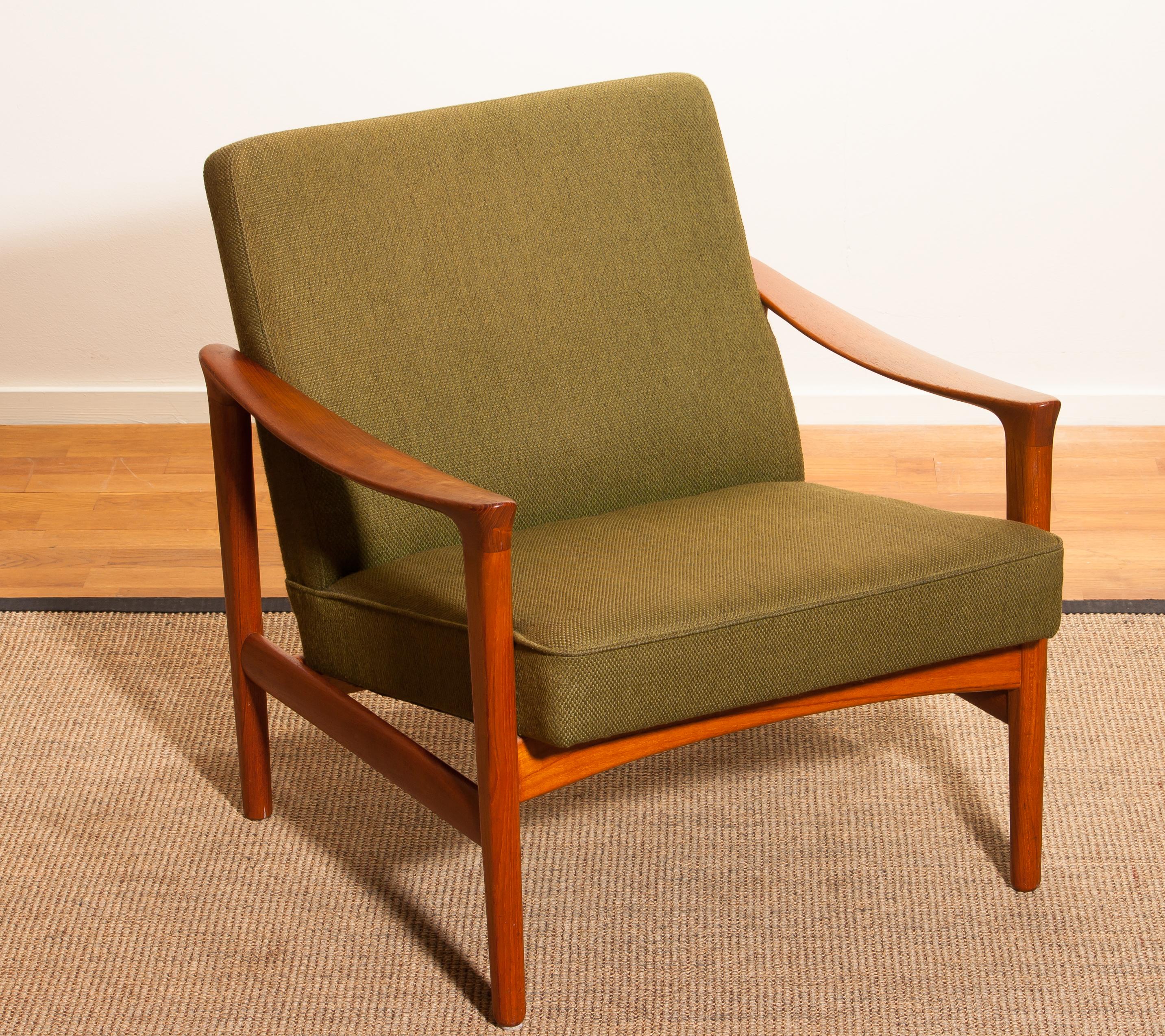 Mid-20th Century 1960s, Teak Lounge Chair by Erik Wørts for Bröderna Andersson