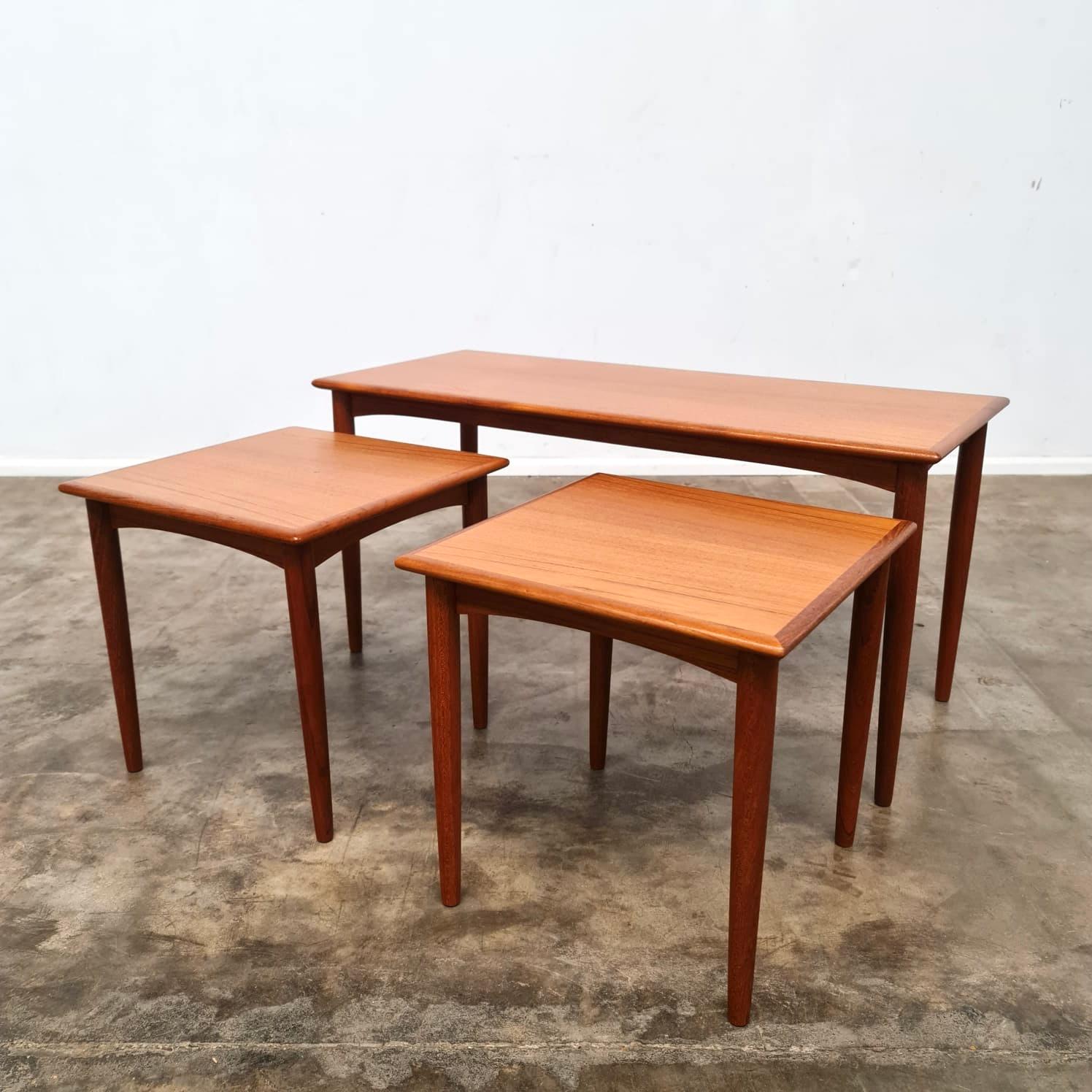 Mid-20th Century 1960's Teak Mid-Century Parker Nesting tables For Sale