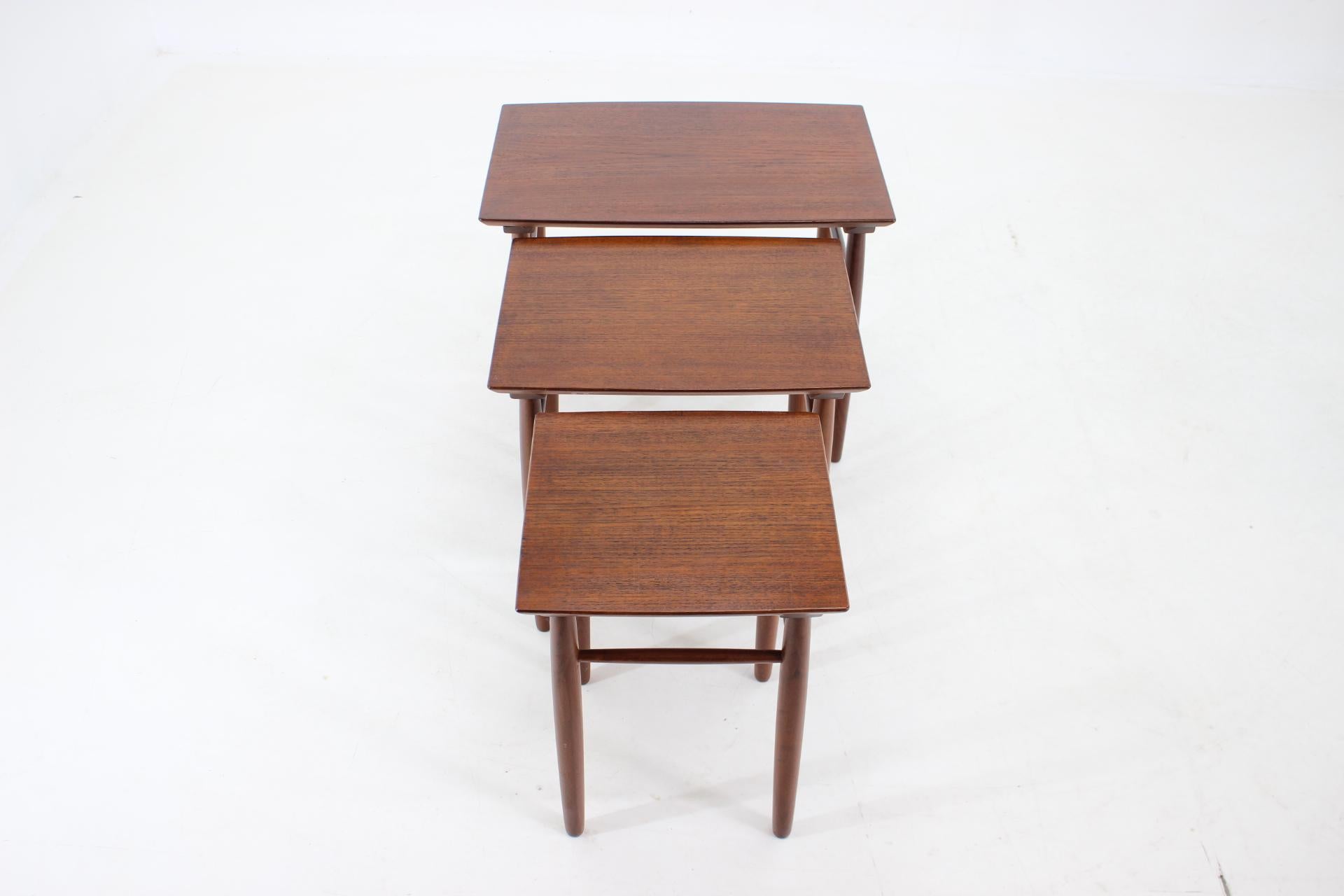 Mid-20th Century 1960s Teak Nesting Tables, Denmark